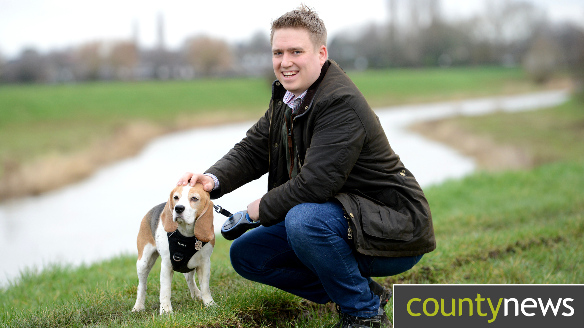 Cllr Tom Dyer with his dog