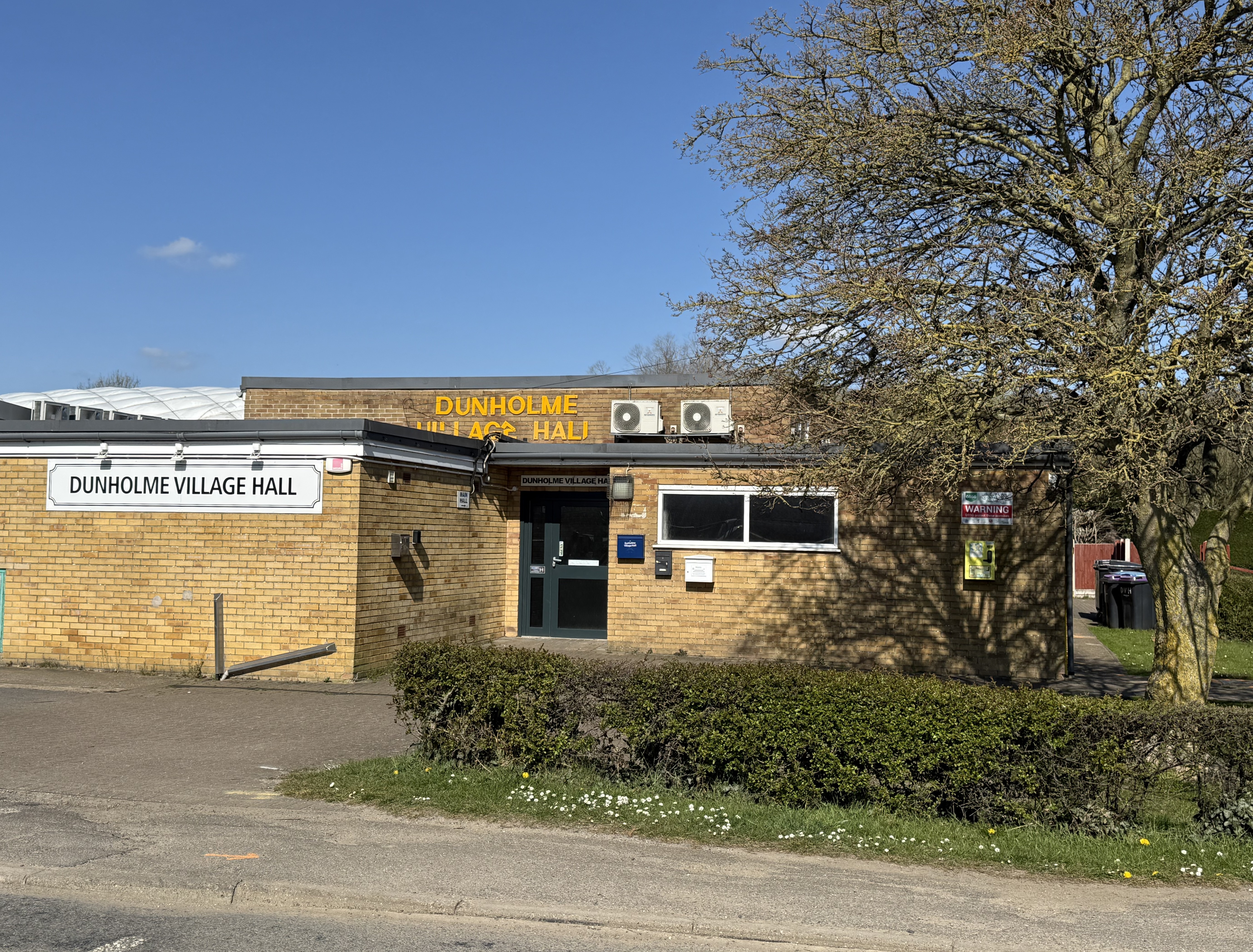A photo of the exterior of Dunholme Village Hall