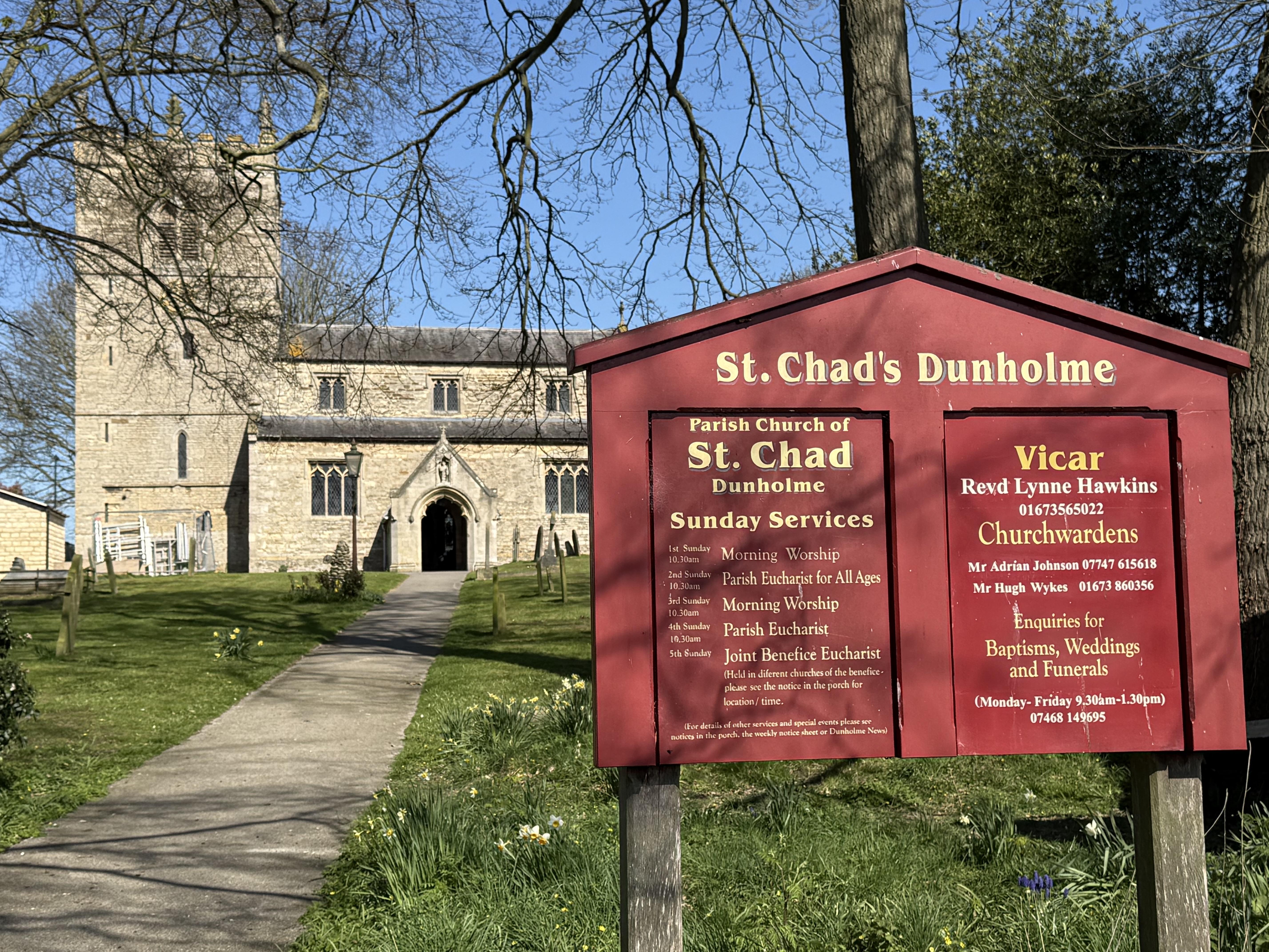 A photo of the St Chad's Church in Dunholme