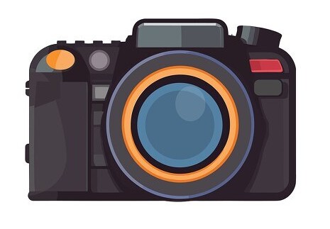 Clip art of a camera