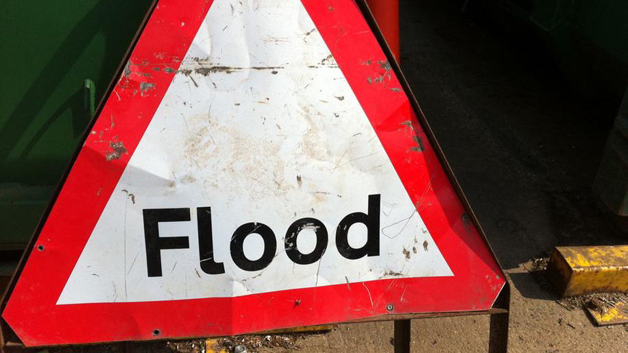 Image of a flood sign