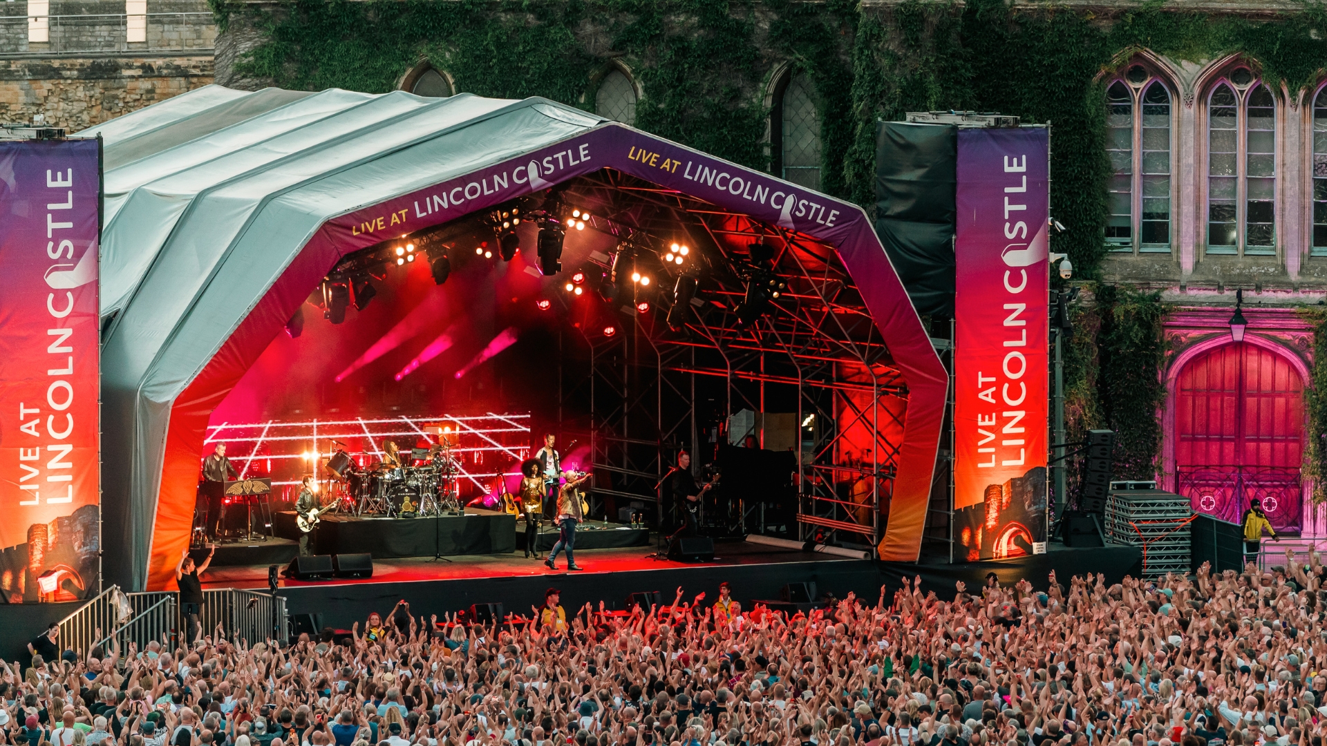 Simple Minds perform at Lincoln Castle in 2025