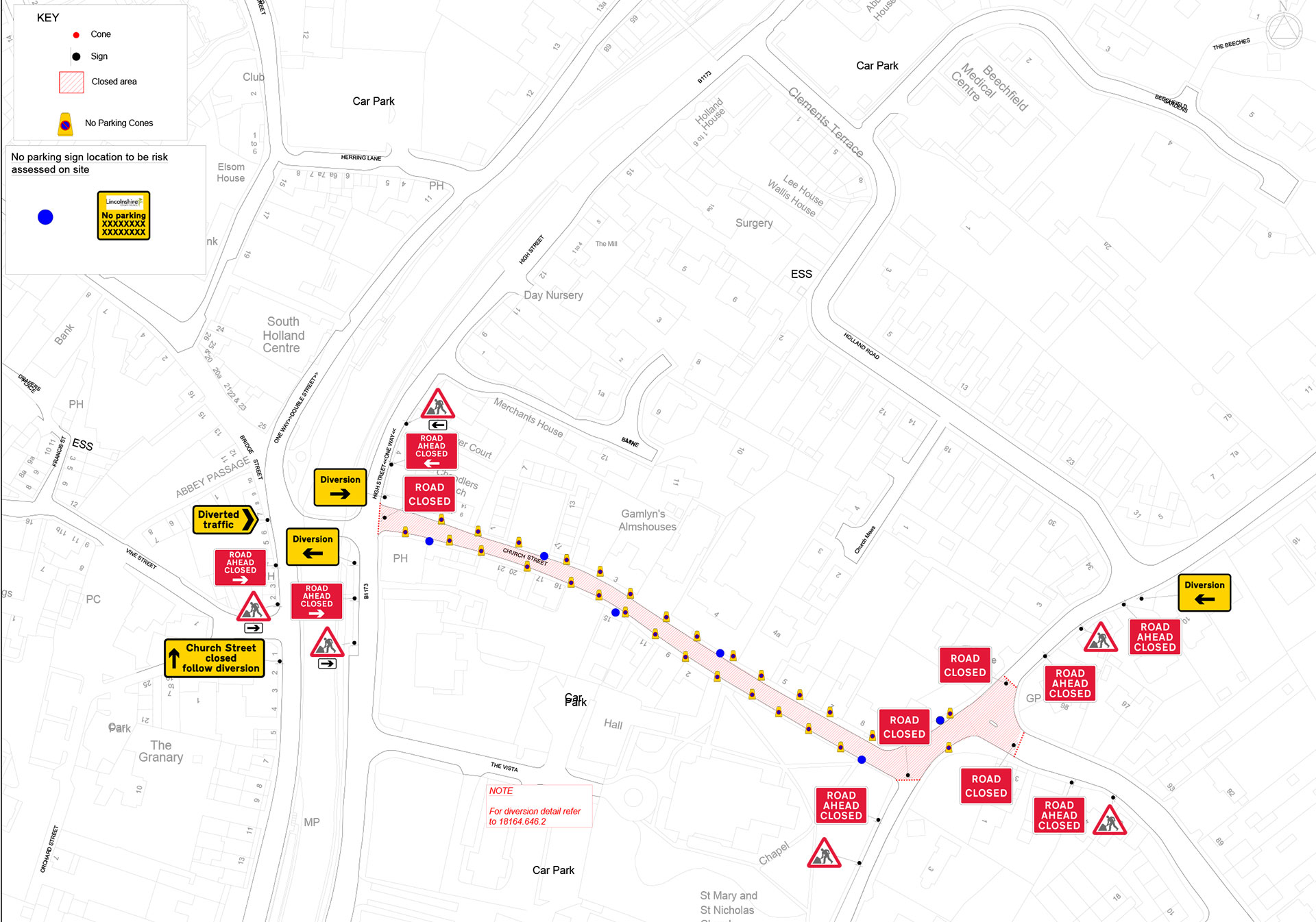 1 Church Street, Spalding - Road closure & diversion Rev A