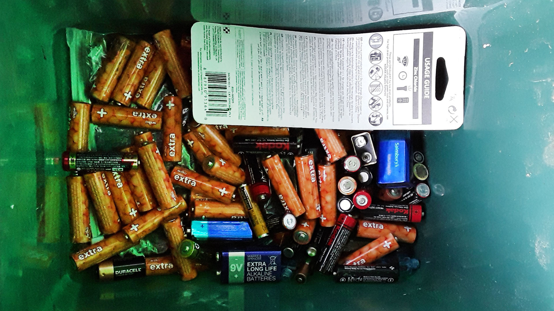 Batteries found in waste
