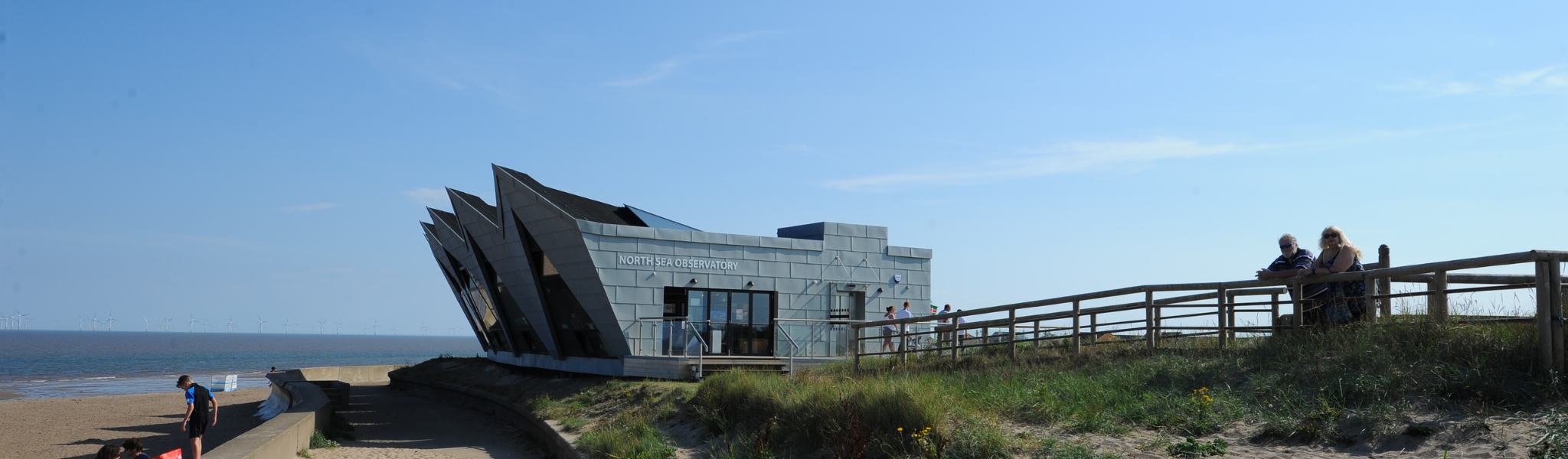 North Sea Observatory building on the Lincolnshire coast.