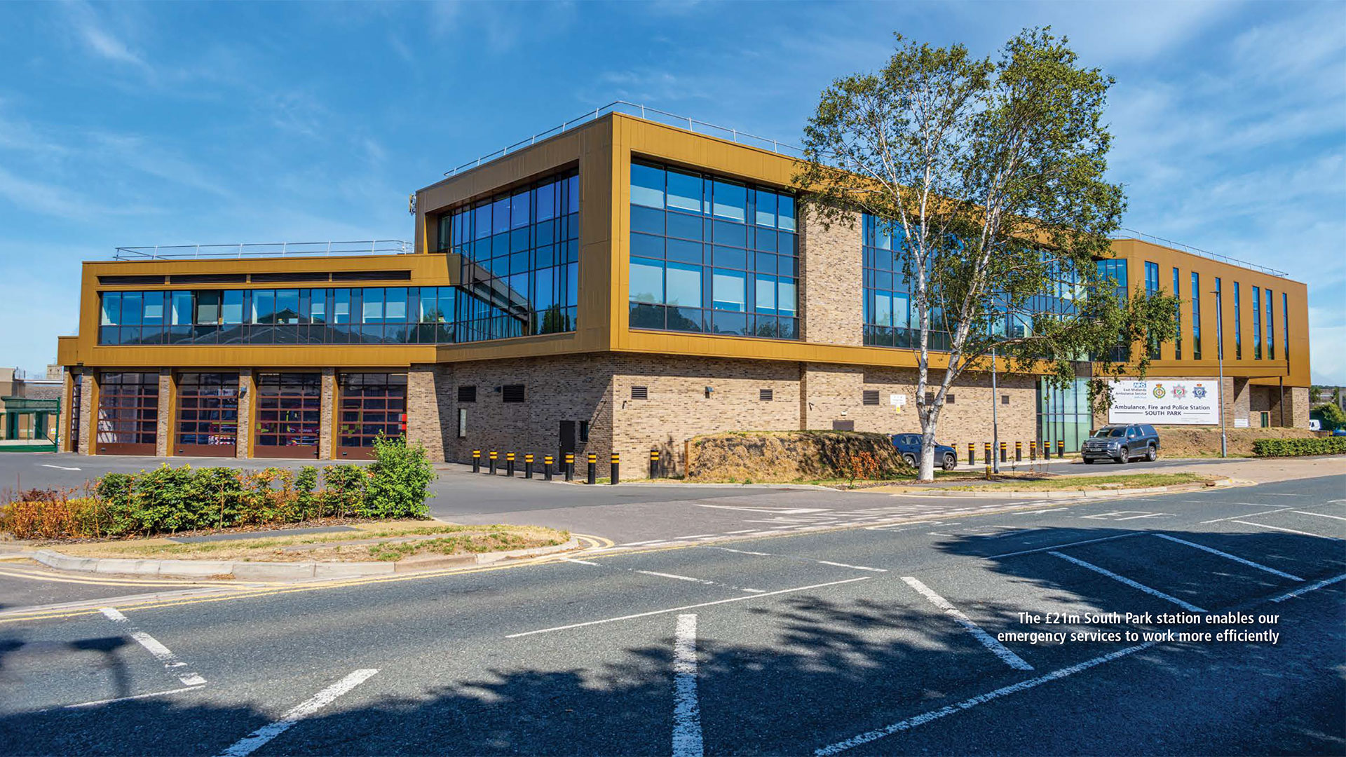 Photograph of the South Park Blue Light building taken from the car park