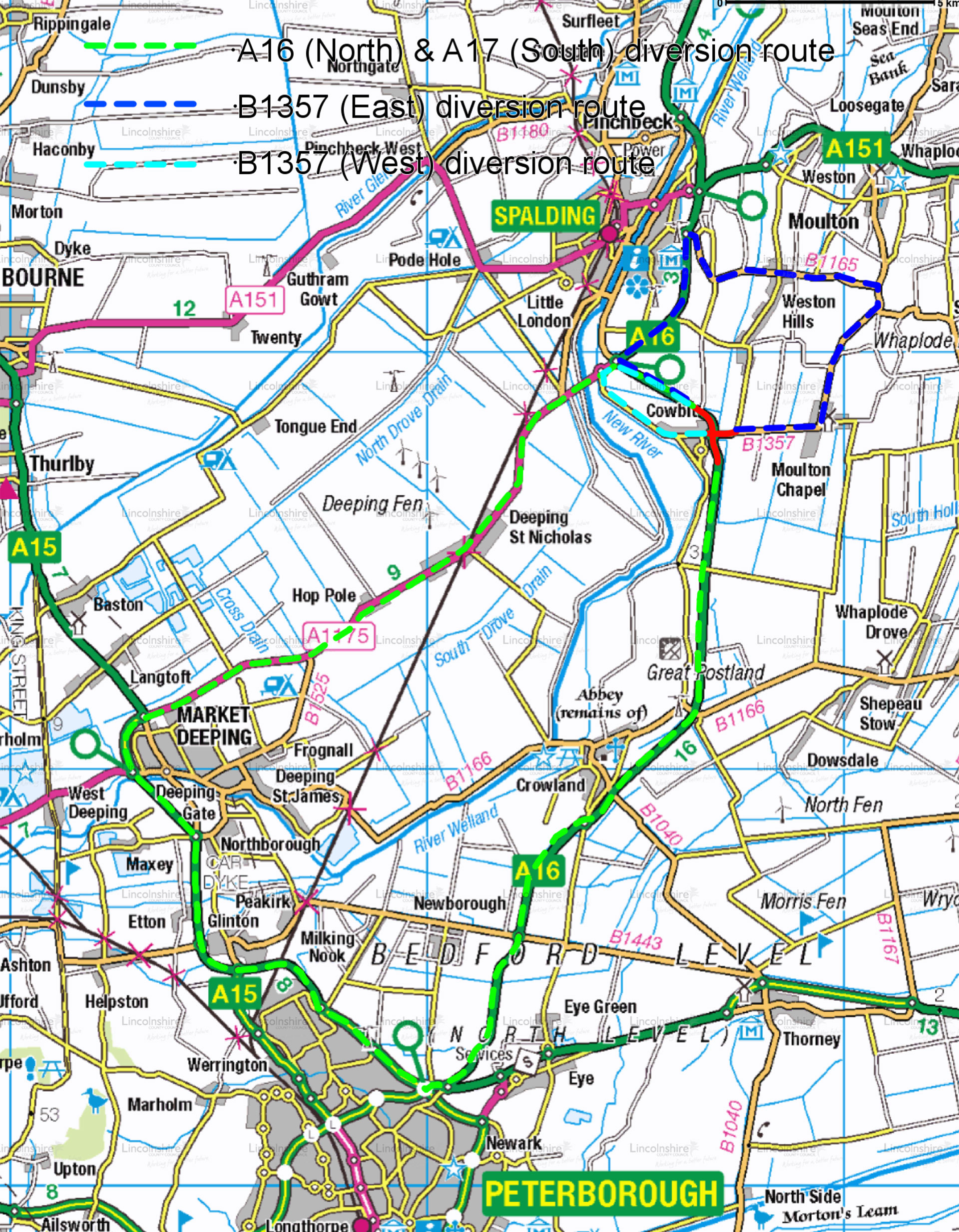 A16 Cowbit rbt - div route
