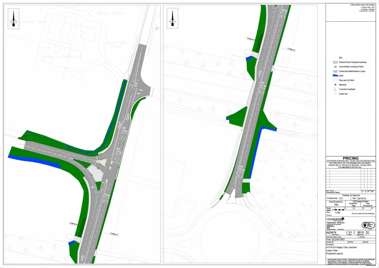A17 A153 junction plan