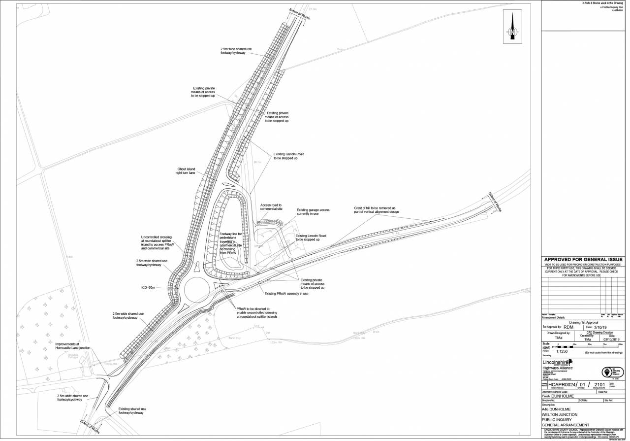 A46 Dunholme/Welton drawing