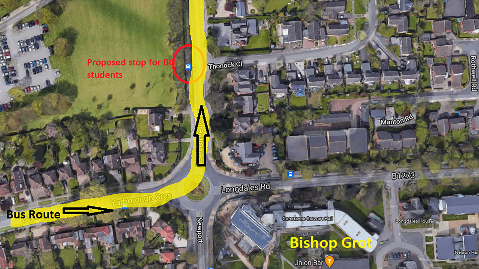 Vaccine shuttle bus map