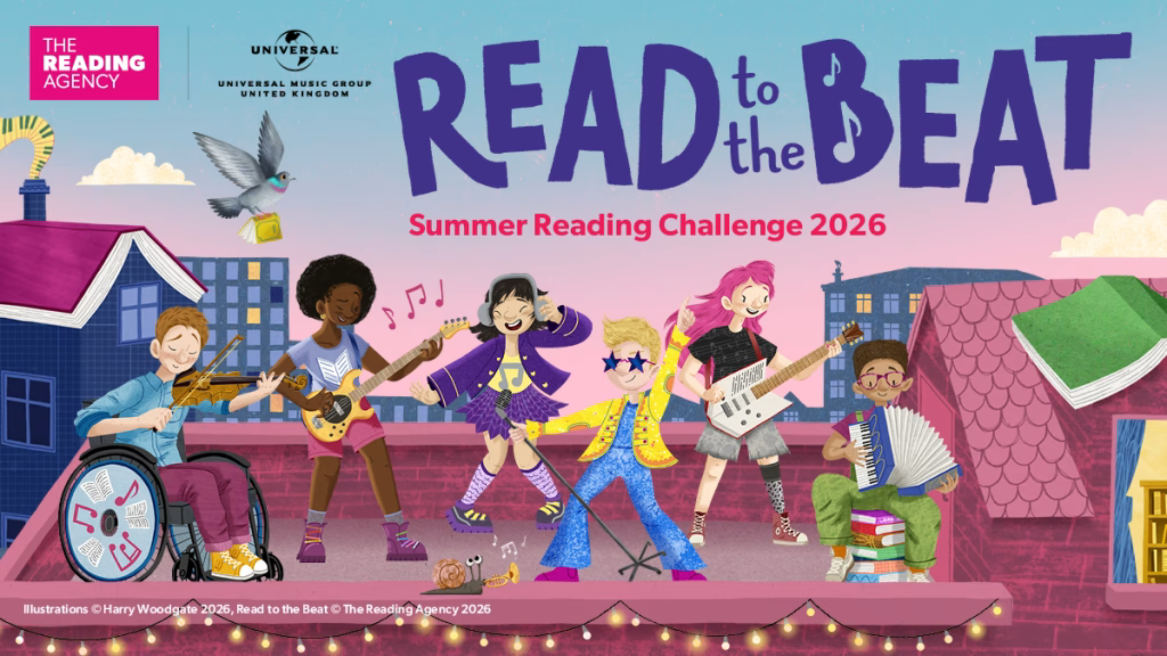 Read to the Beat illustration by Harry Woodgate.