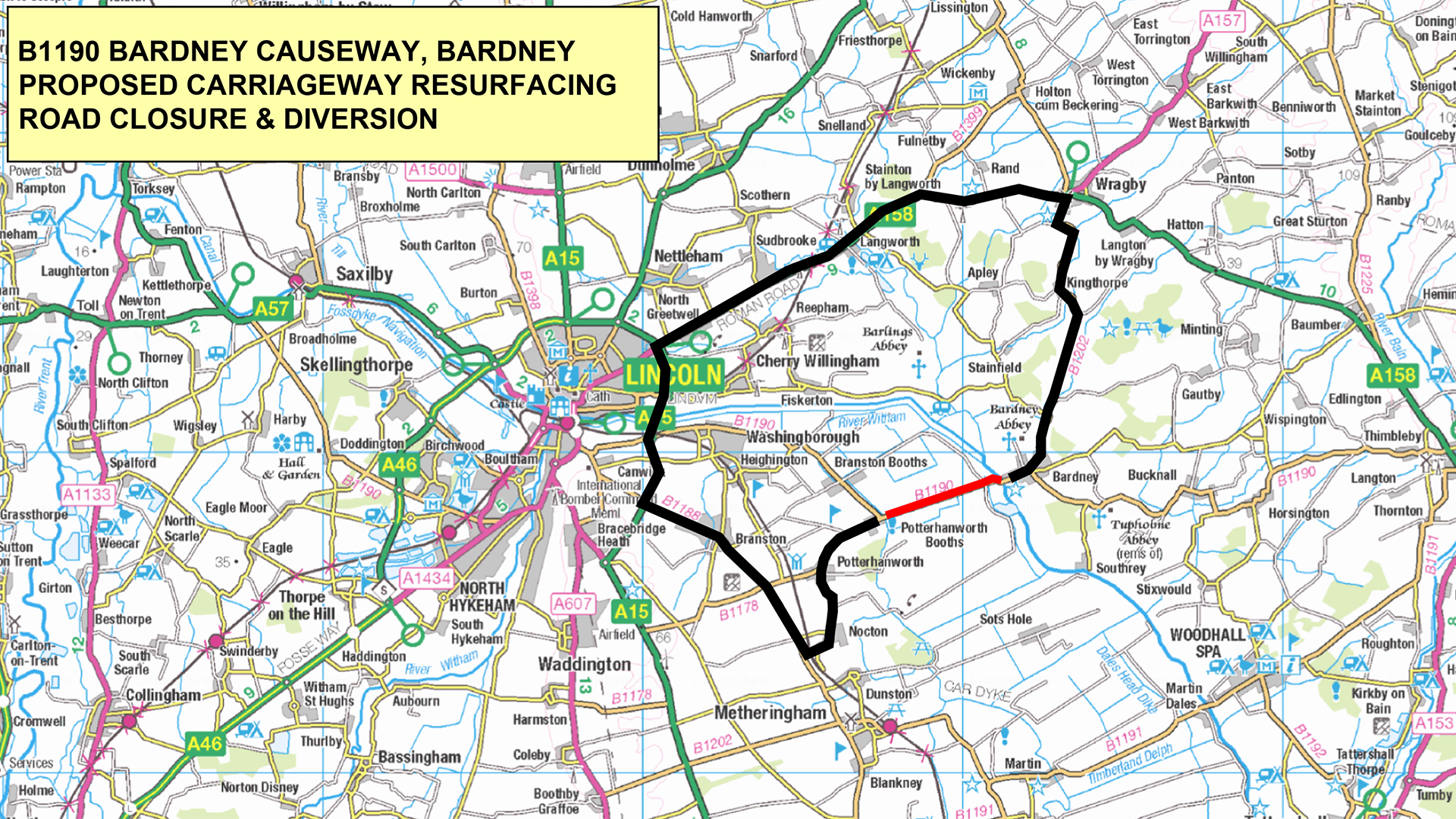 Branston Causeway Road Closure - Emergency works
