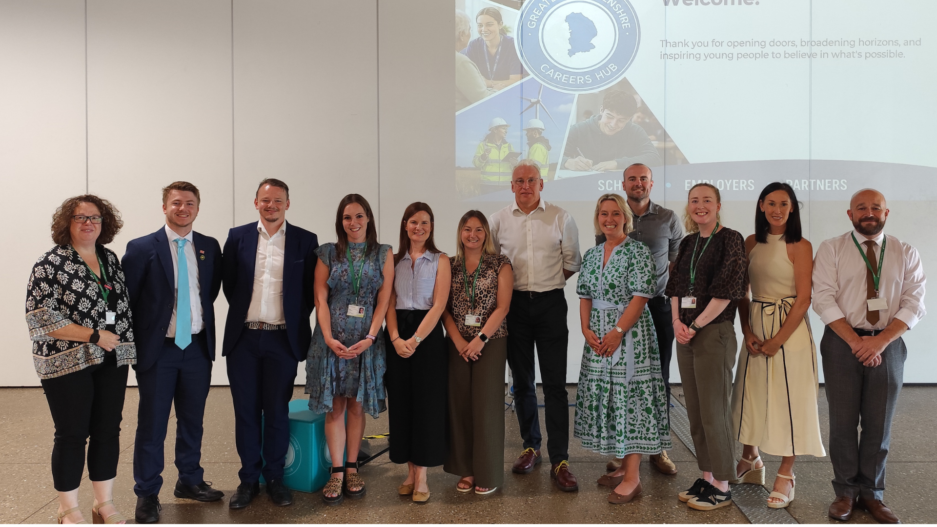 Members of Growth Scrutiny Committee at a Greater Lincolnshire Careers Hub event