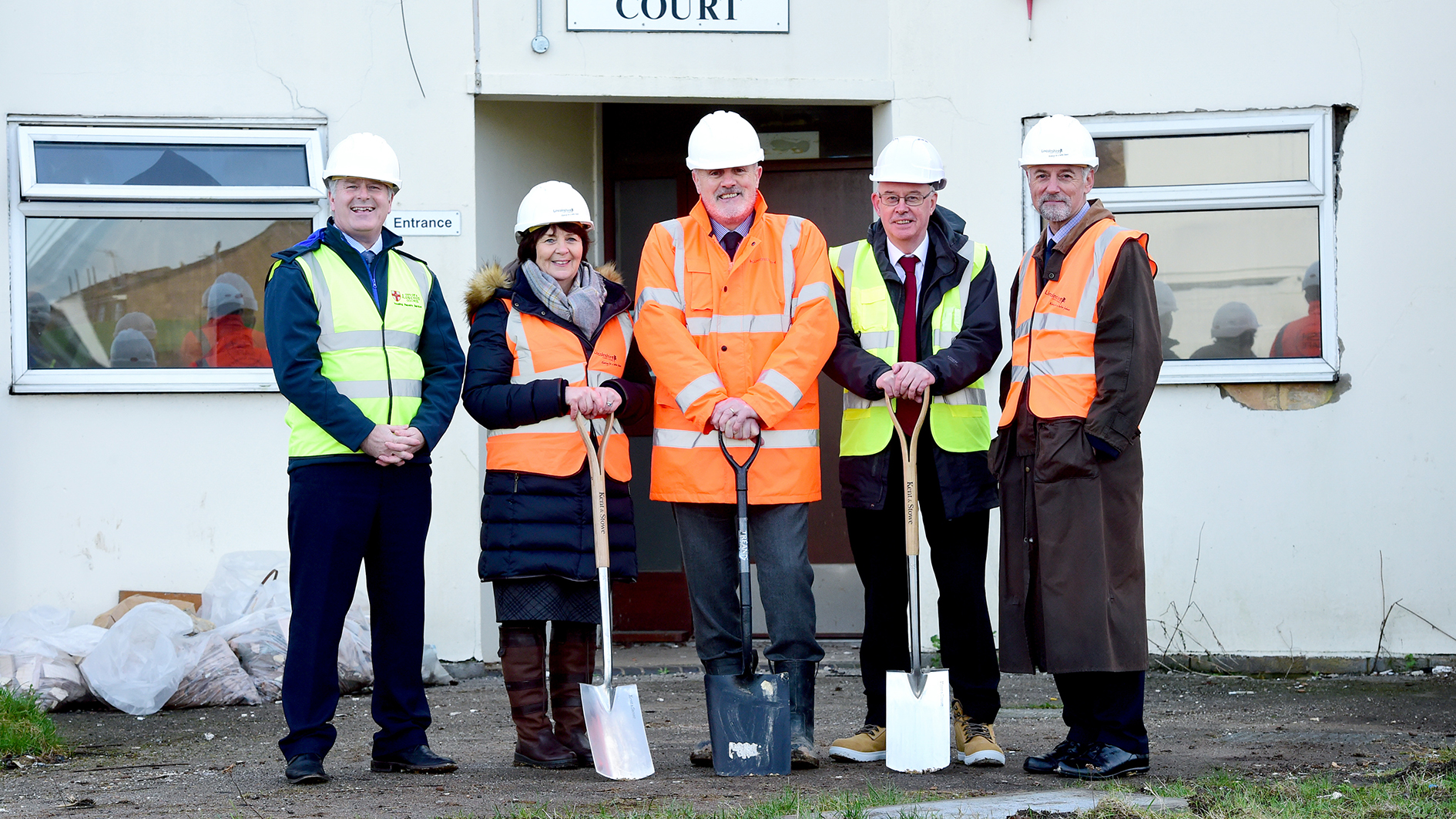 Groundbreaking at De Wint Court in Lincoln