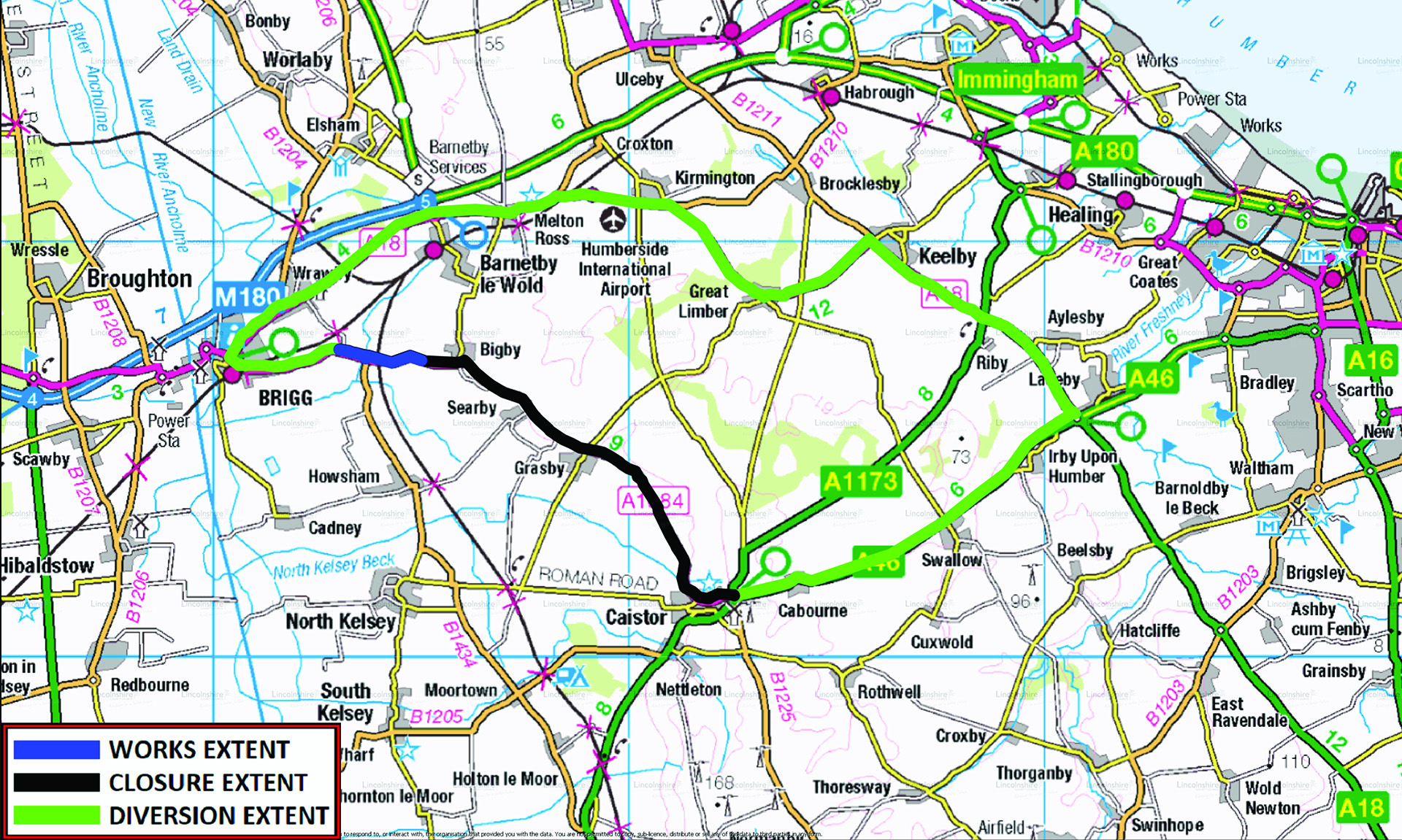 Diversion Route 1 - A1084