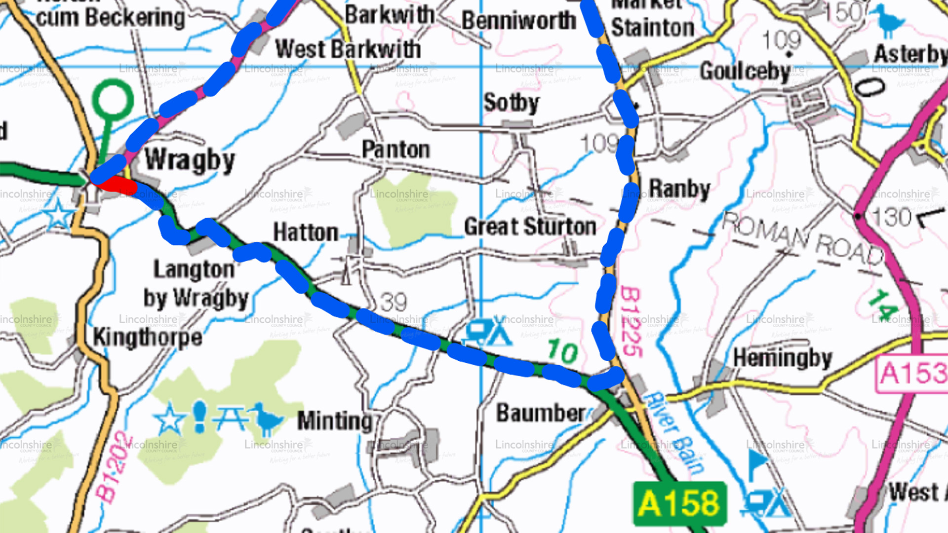 Diversion Route - A157 Wragby