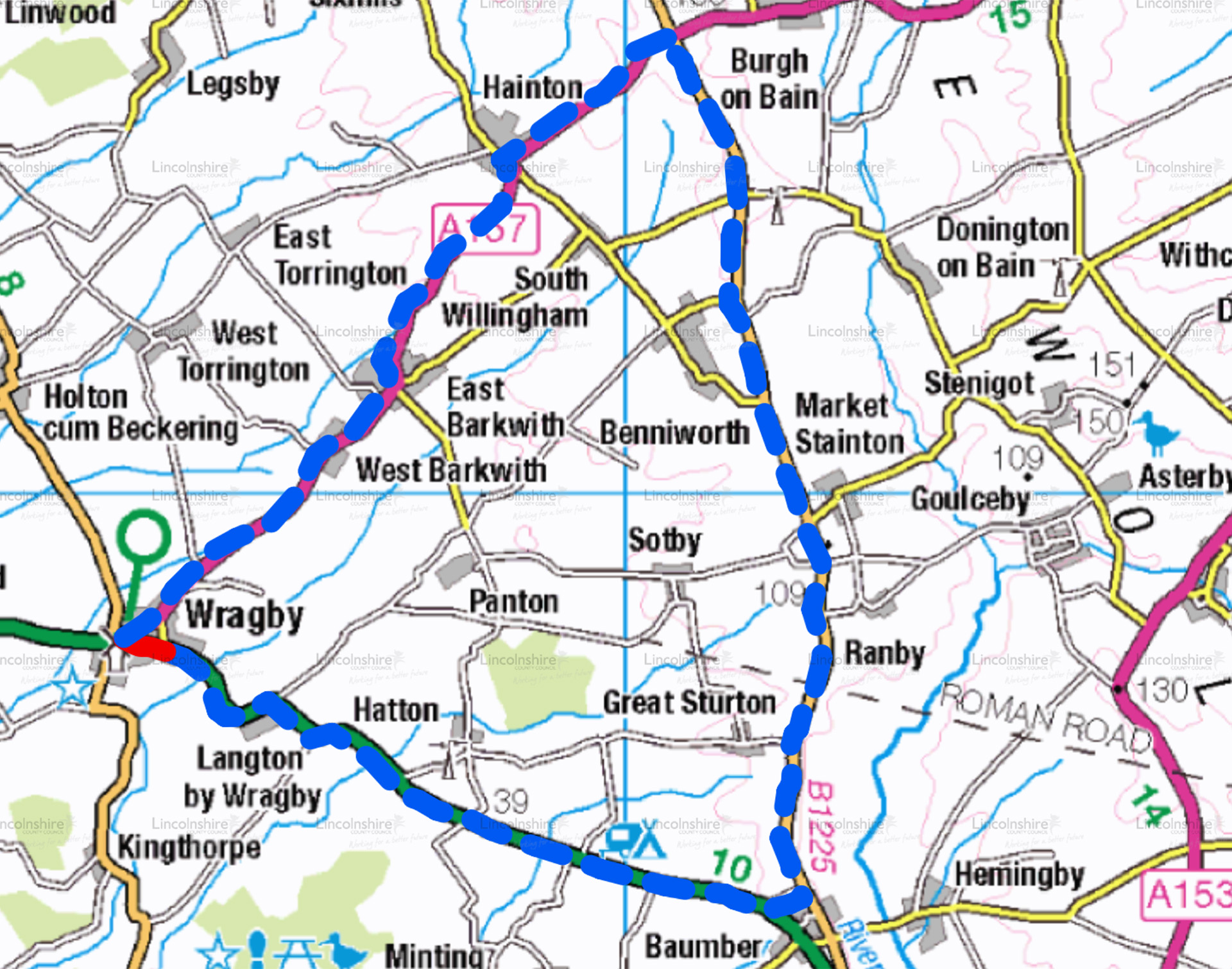 Diversion Route - A157 Wragby