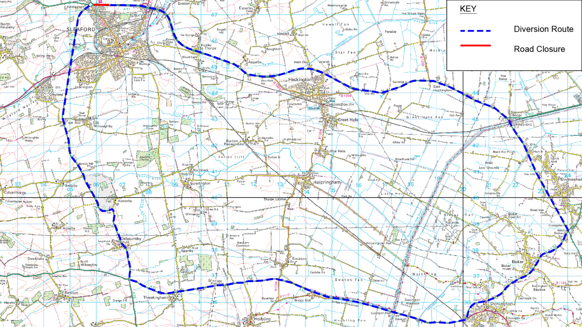 Diversion Route - A17 East