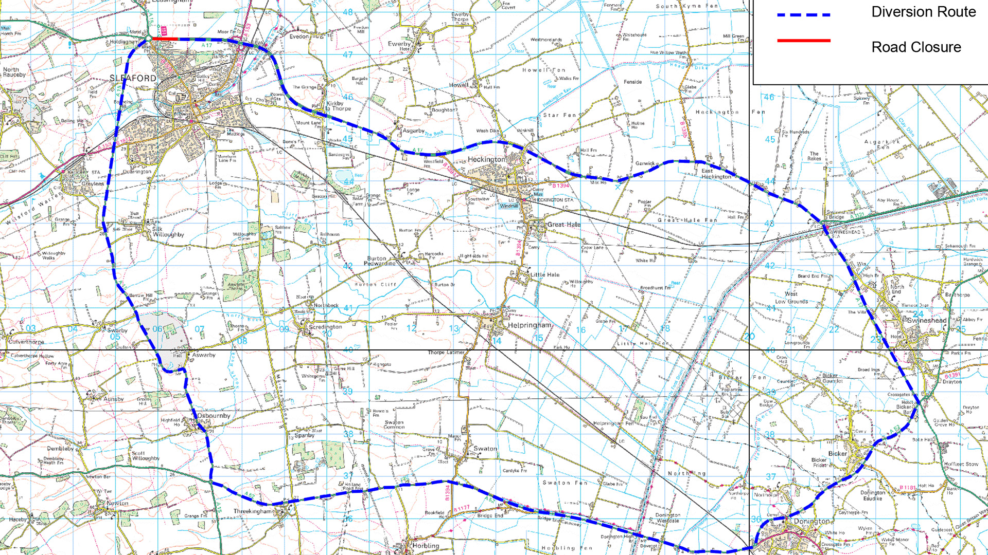 Diversion Route - A17 East