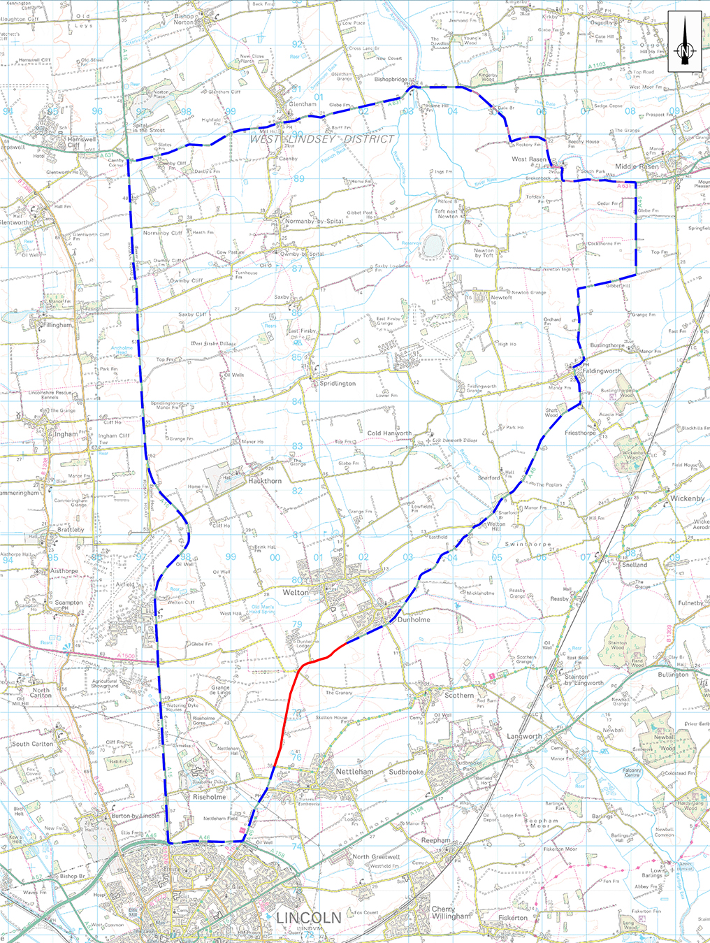 Diversion route - A46 Dunholme / Welton