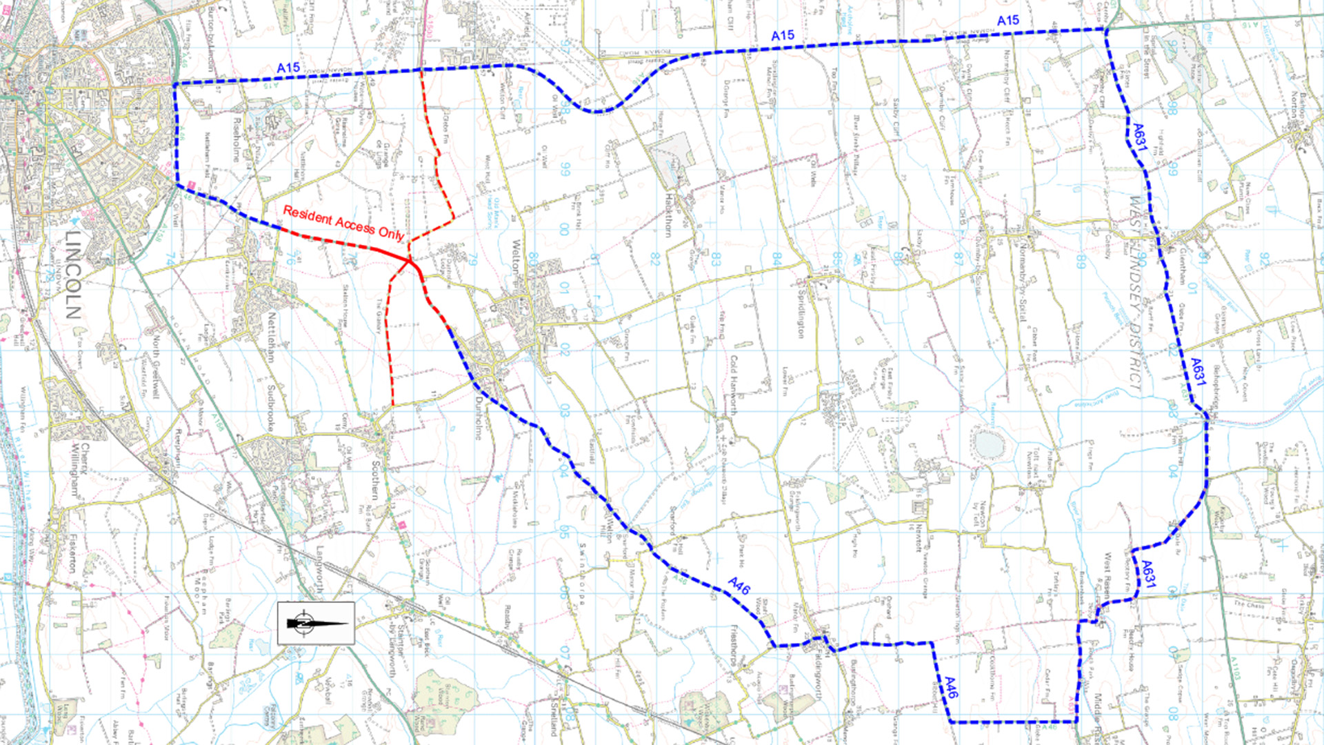 Diversion Route - A46 Welton-Dunholme