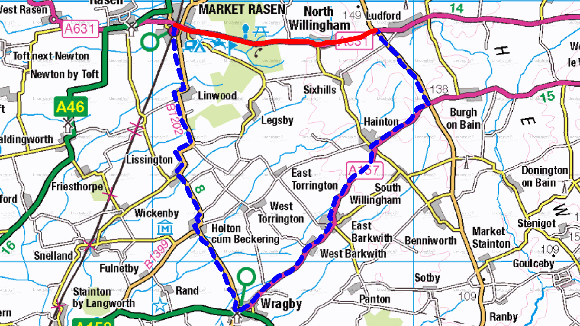 Diversion Route - A631 Willingham Woods