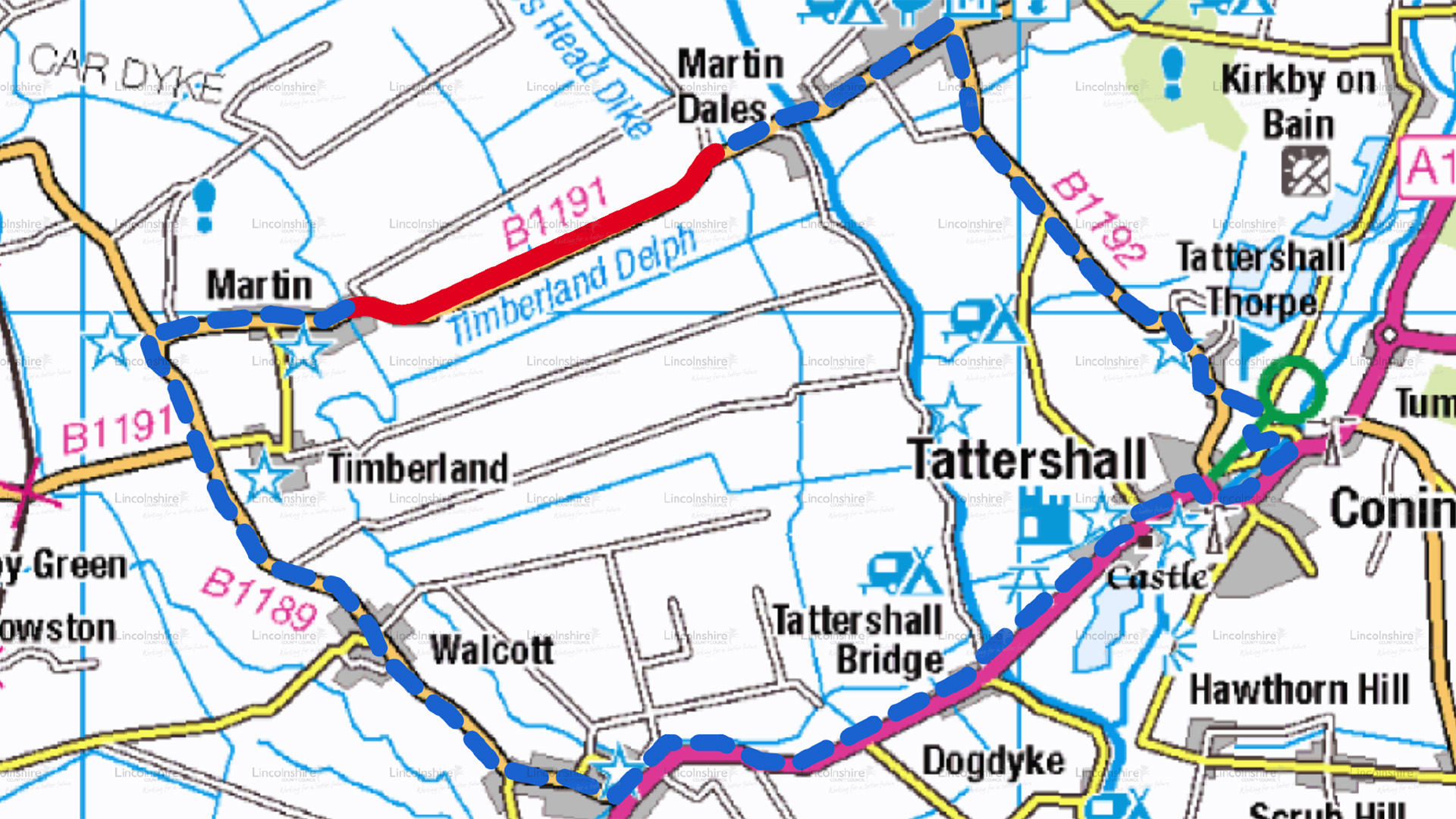 Diversion Route - B1191 Martin