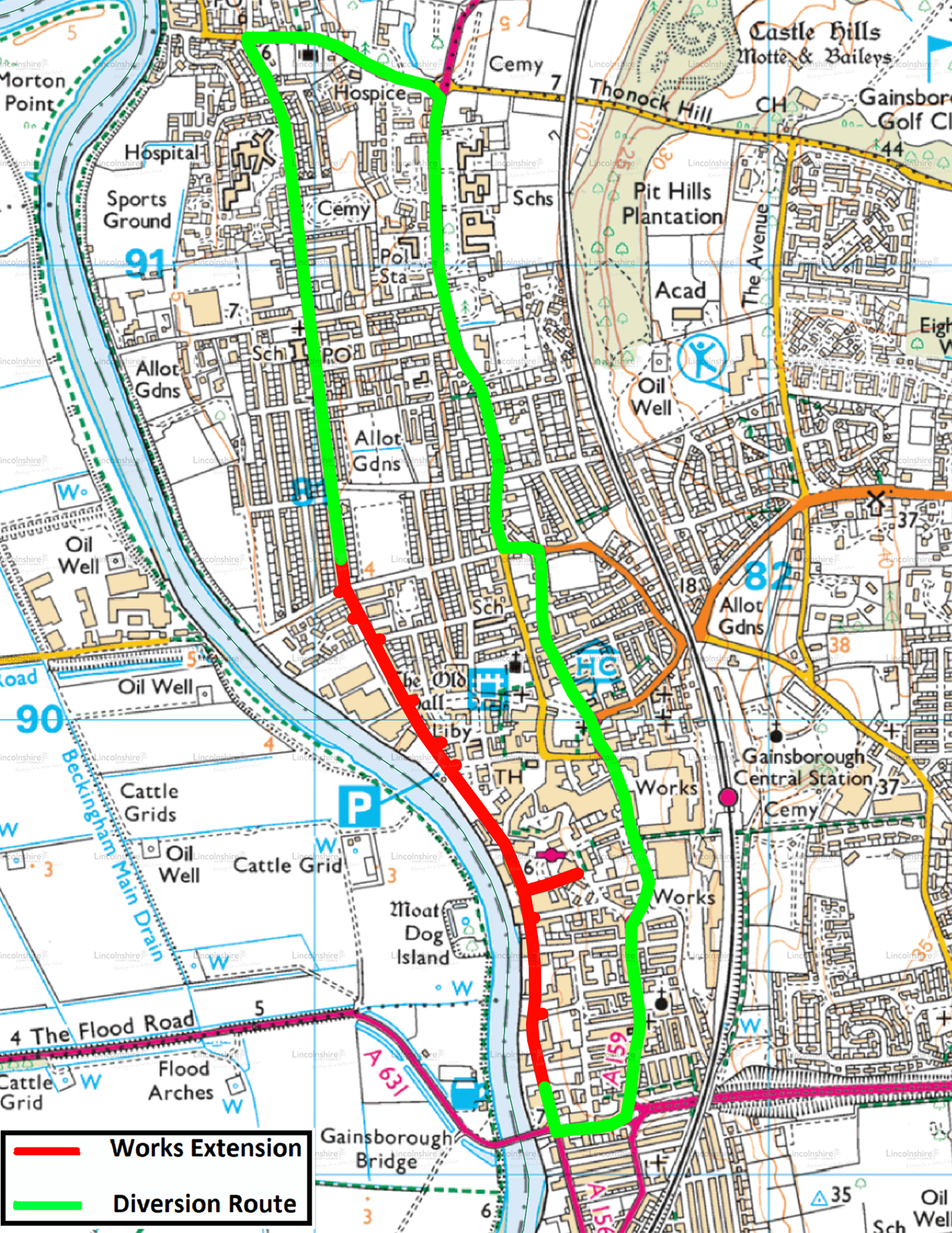 Diversion Route - Gainsborough Resurfacing - page