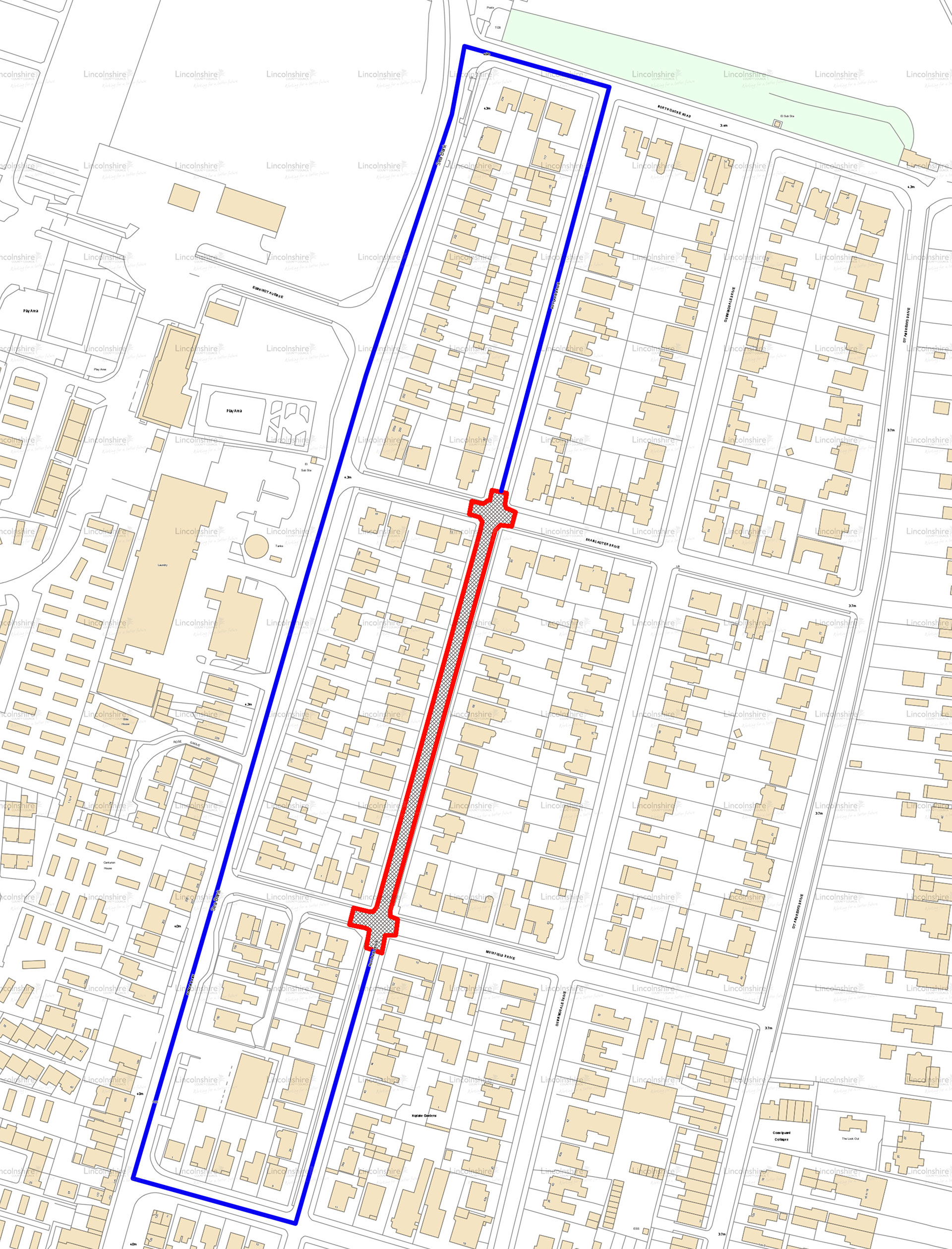 Diversion route Hoylake Drive