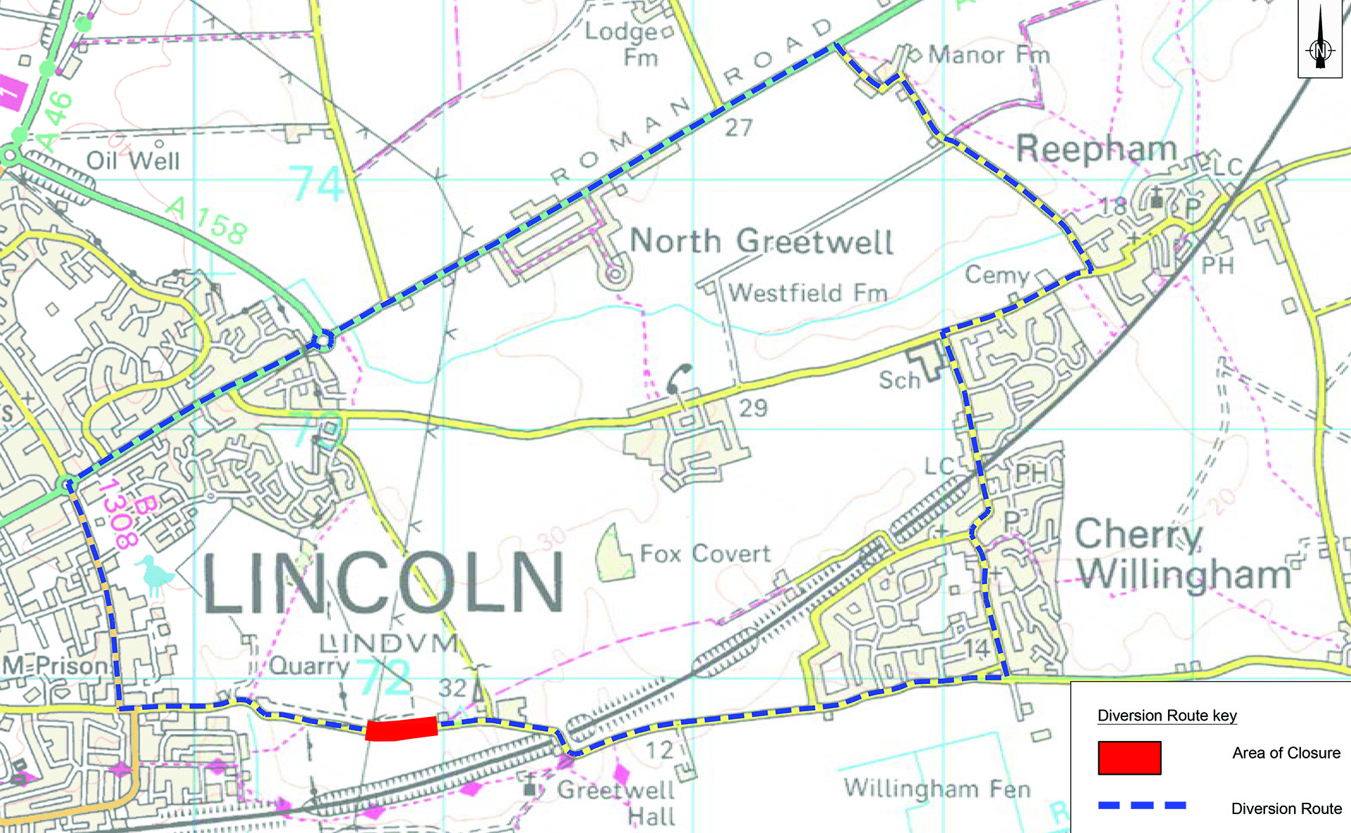 Diversion Route - Phase 1 (Greetwell Road)