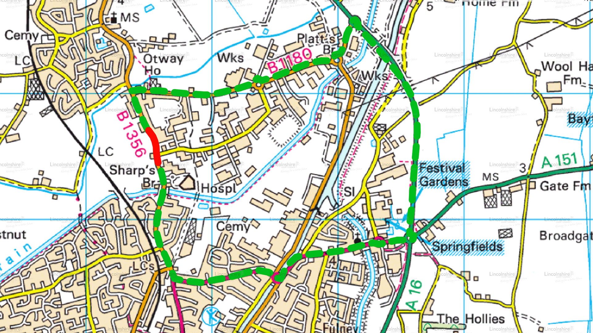 Diversion route Spalding Road