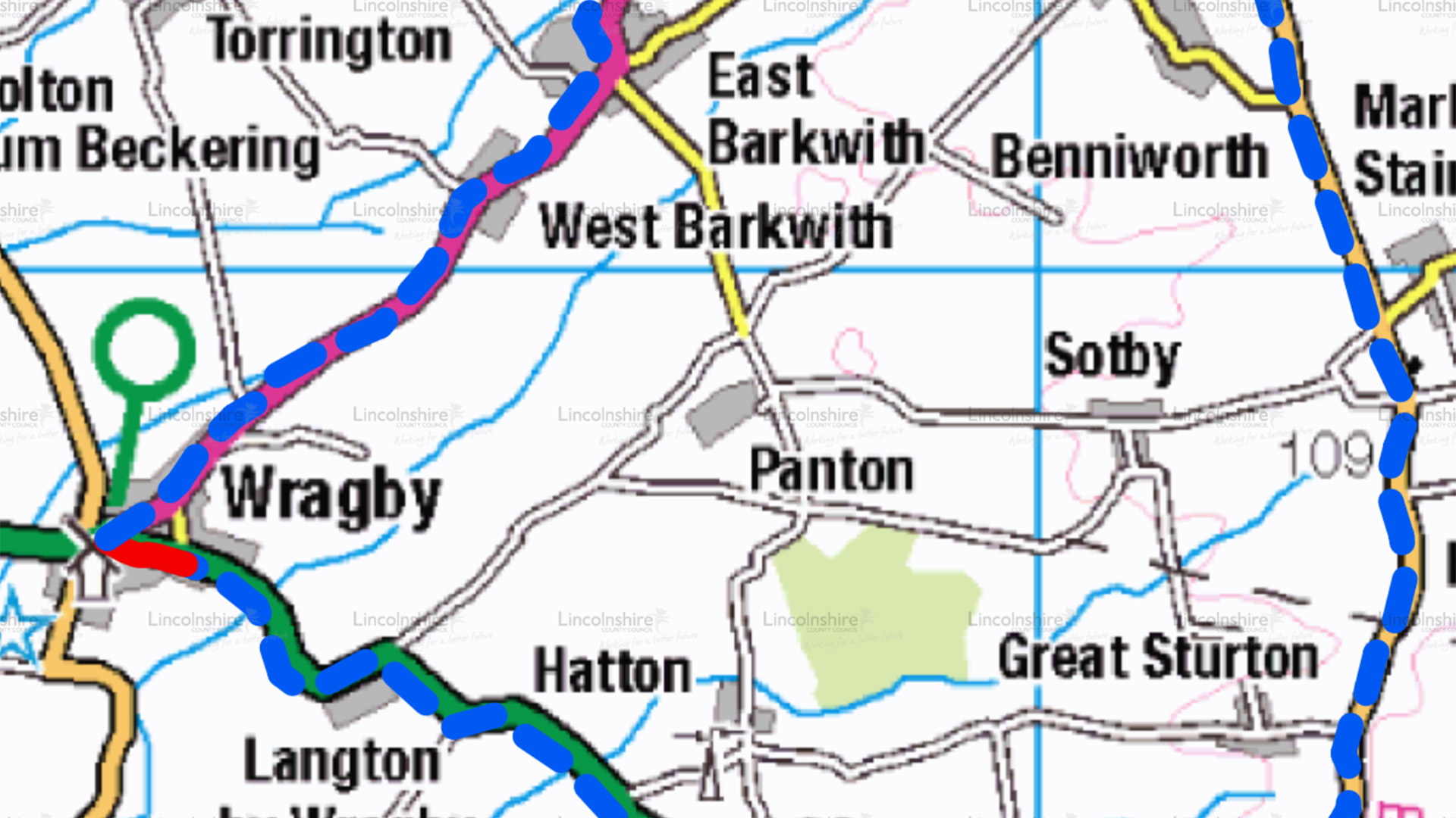 Diversion Route - Wragby