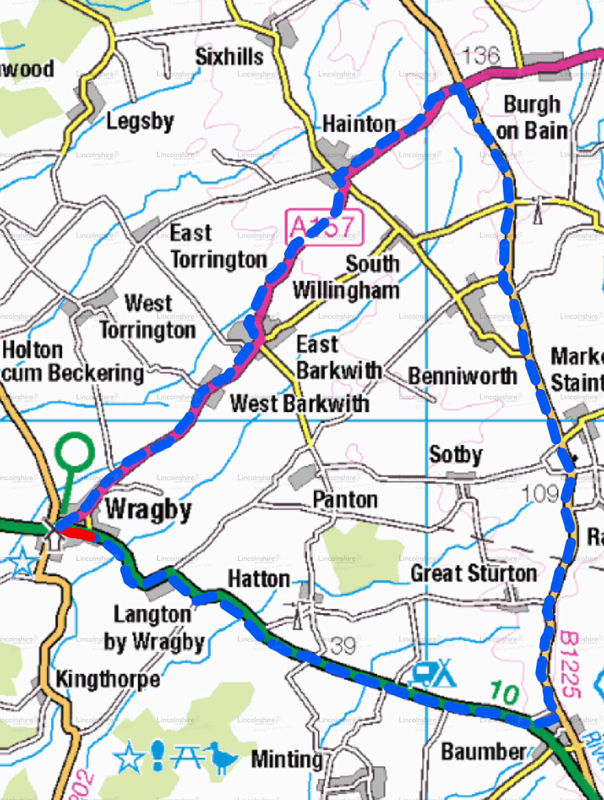 Diversion Route - Wragby - Page