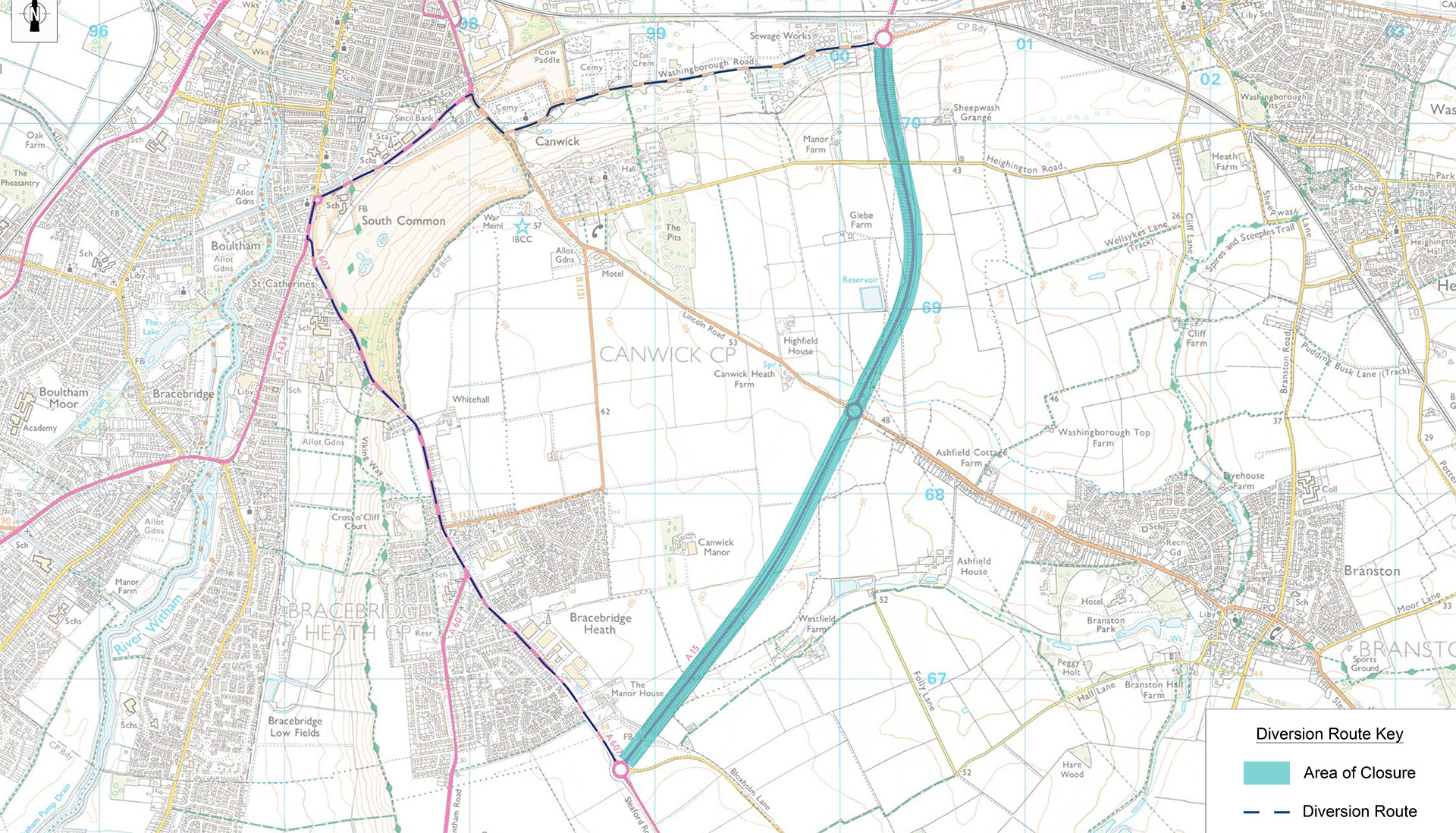 Diversion Route -  Phase 2 (LEB)