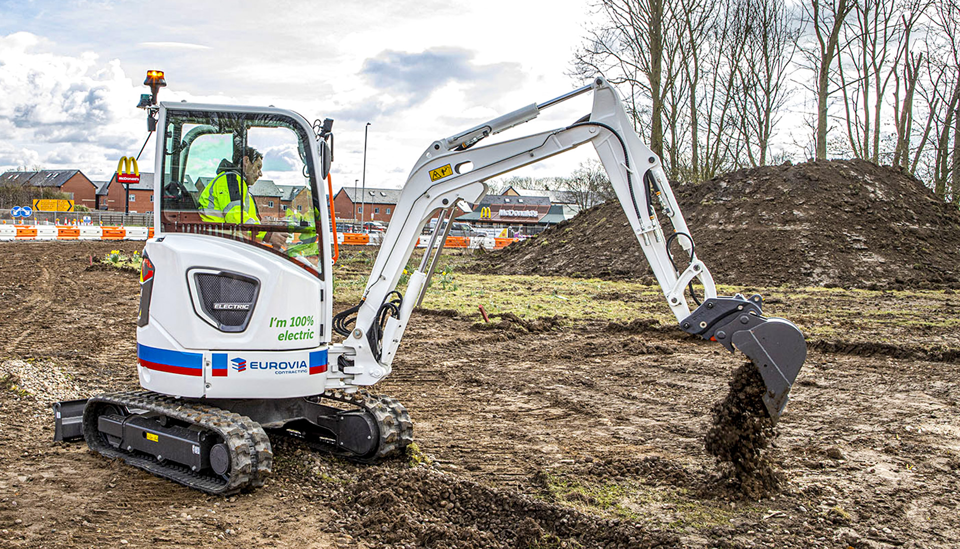 Electric Volvo mini excavator