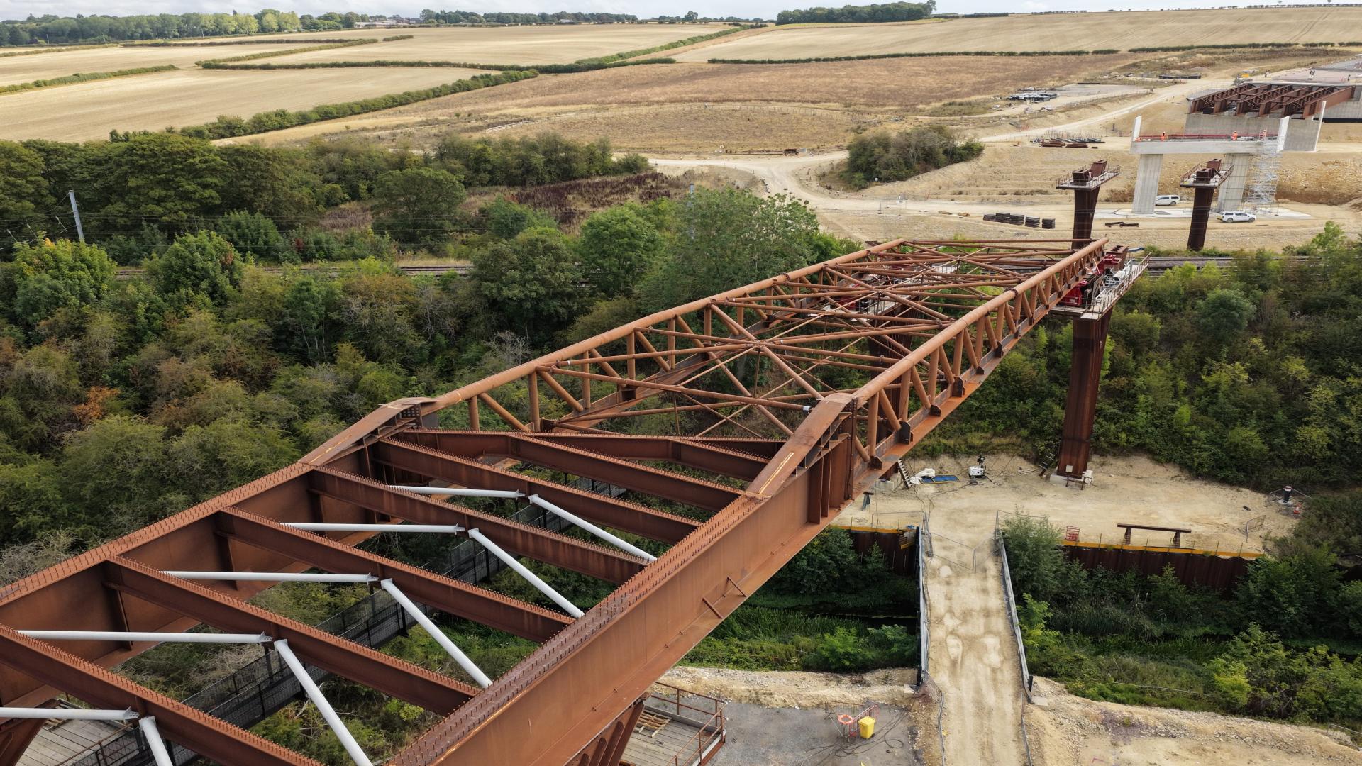 Final bridge push underway on Grantham Southern Relief Road — Grantham news photo (Lincolnshire County Council News)