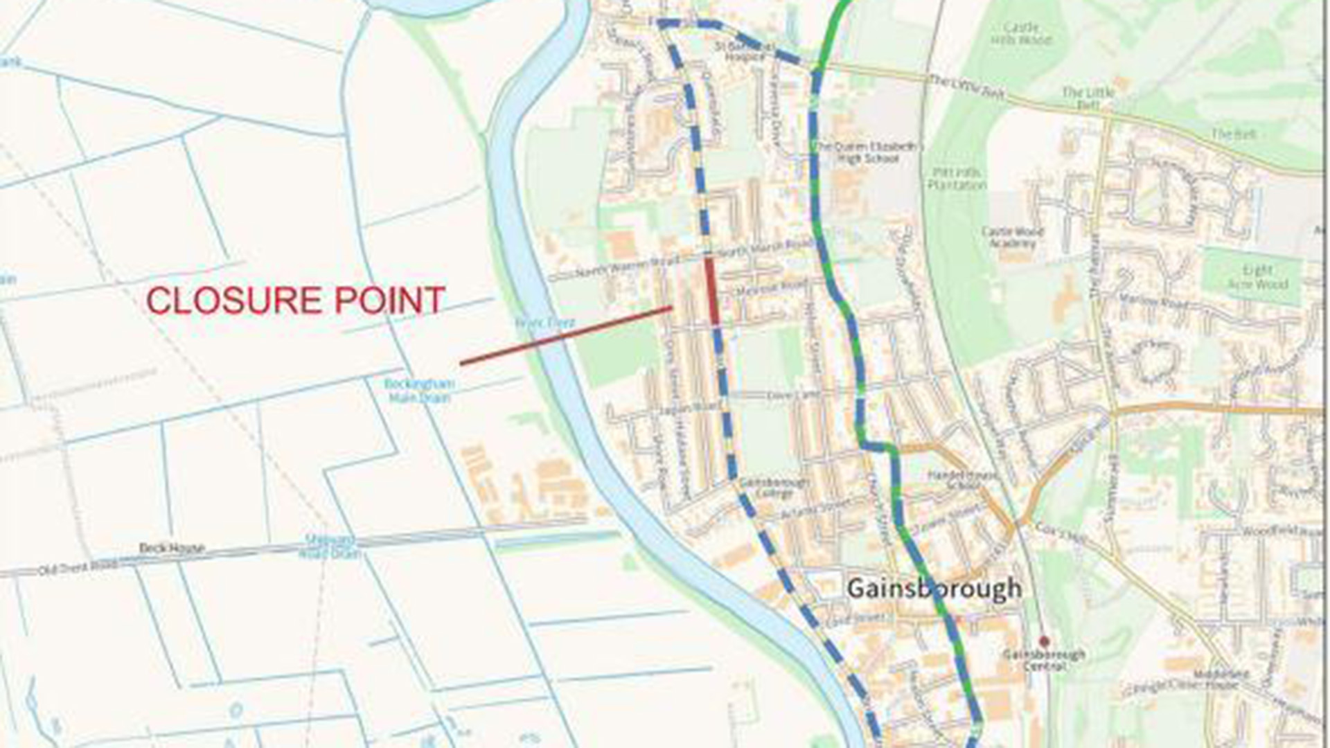Gainsborough emergency closure