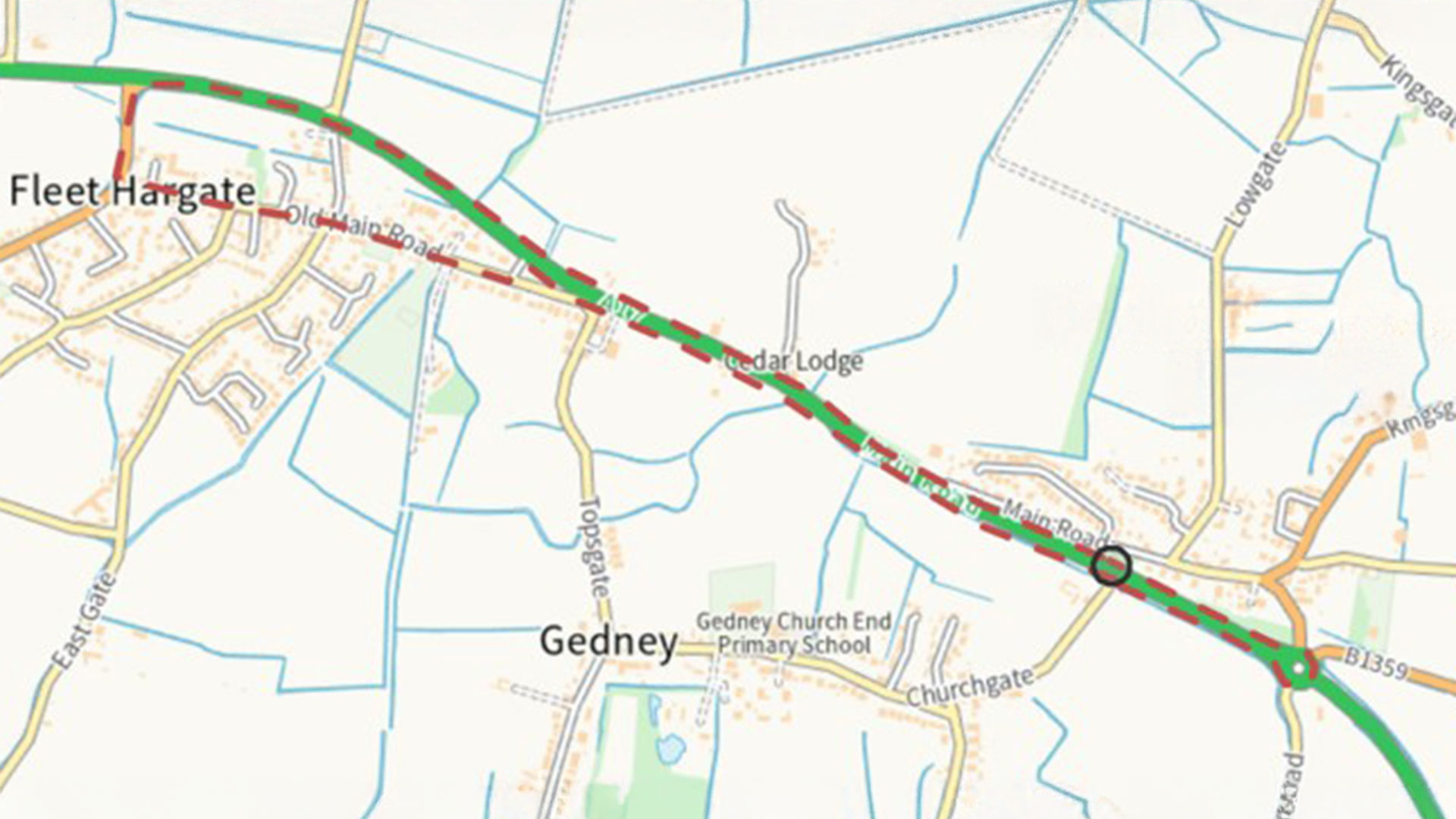 Gedney diversion