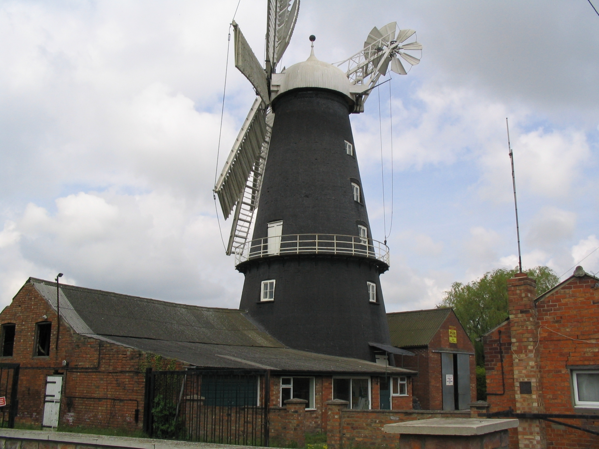 Heckington windmill on a cloudy day