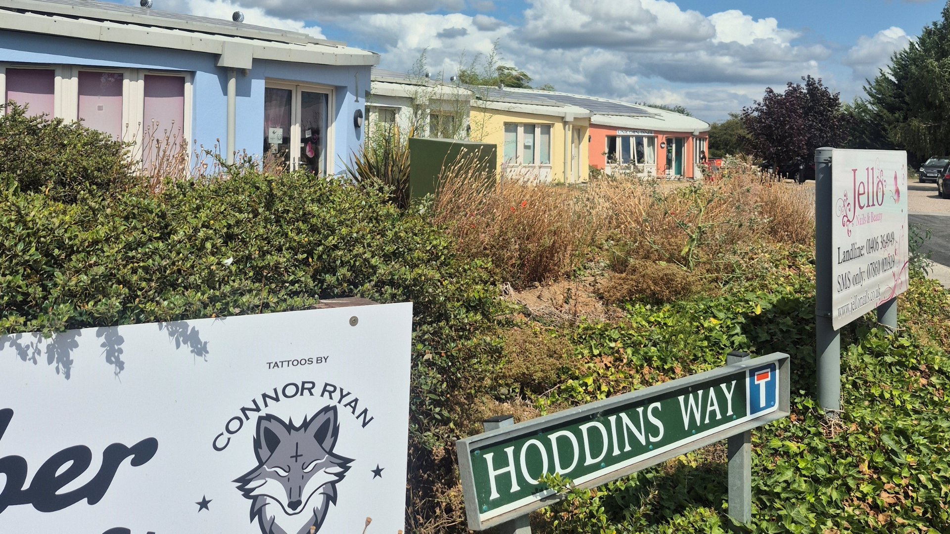 Hoddins Way Business Park from the road
