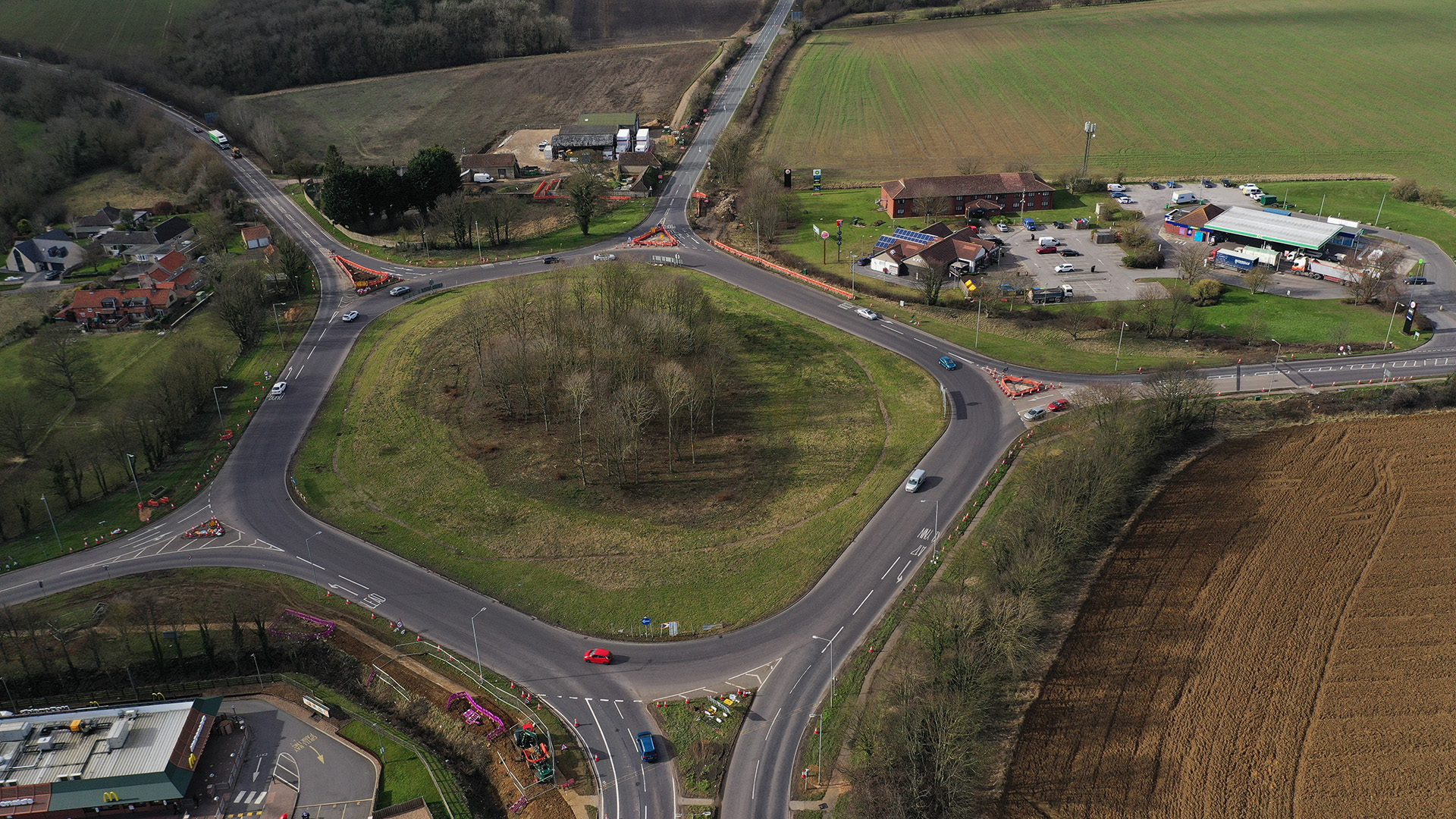 Holdingham Roundabout Sleaford 240221