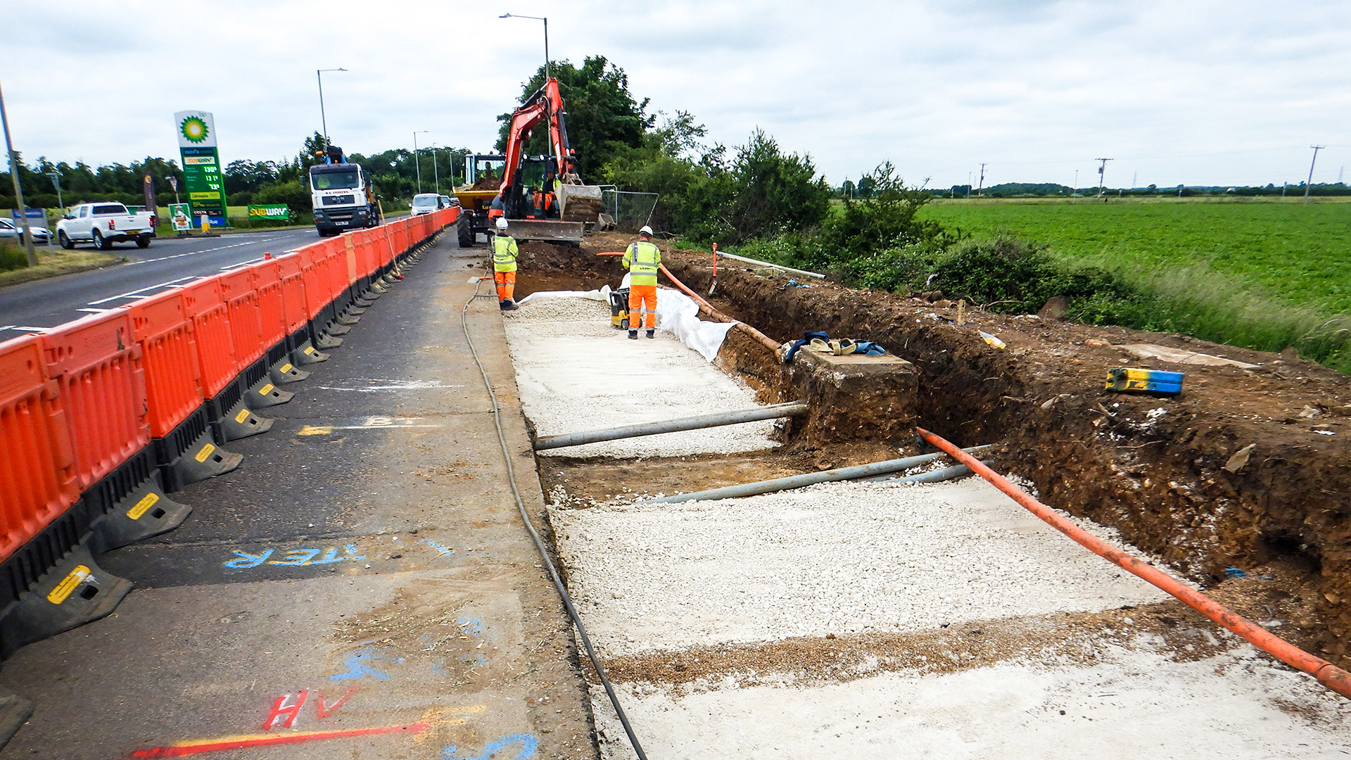 A15 Lincoln new carriageway construction works