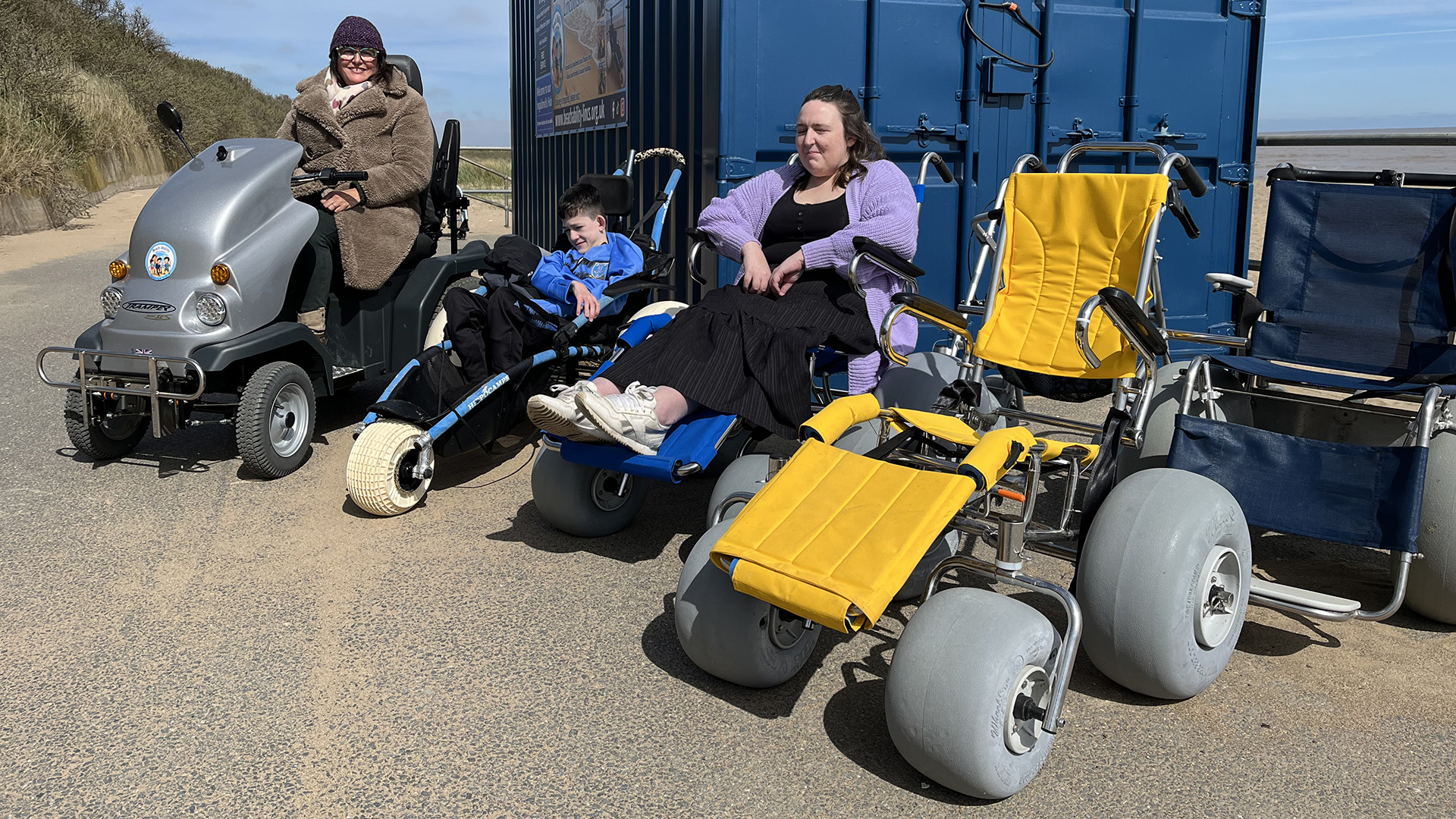 King Charles footpath beach wheelchair