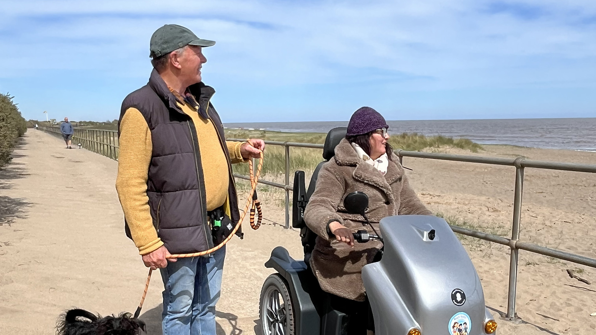 King Charles footpath beach wheelchair