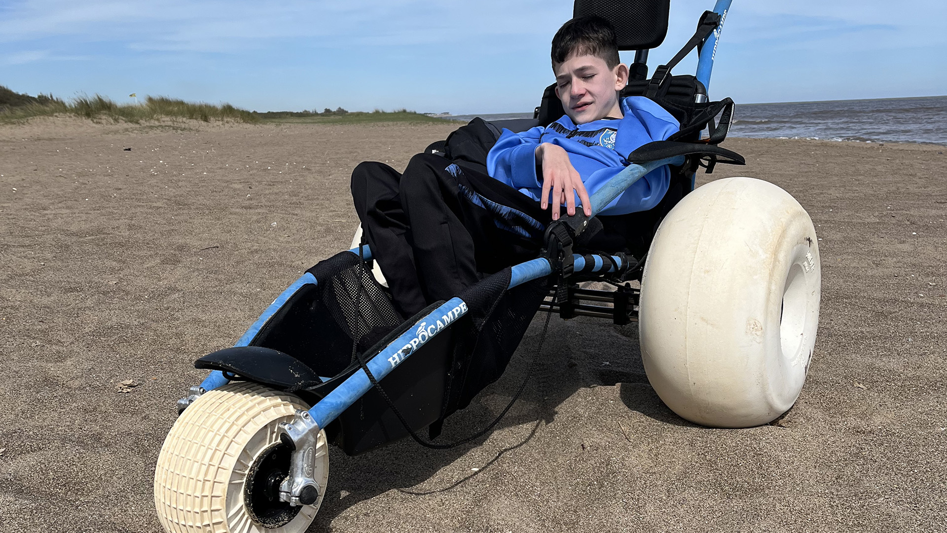King Charles footpath beach wheelchair