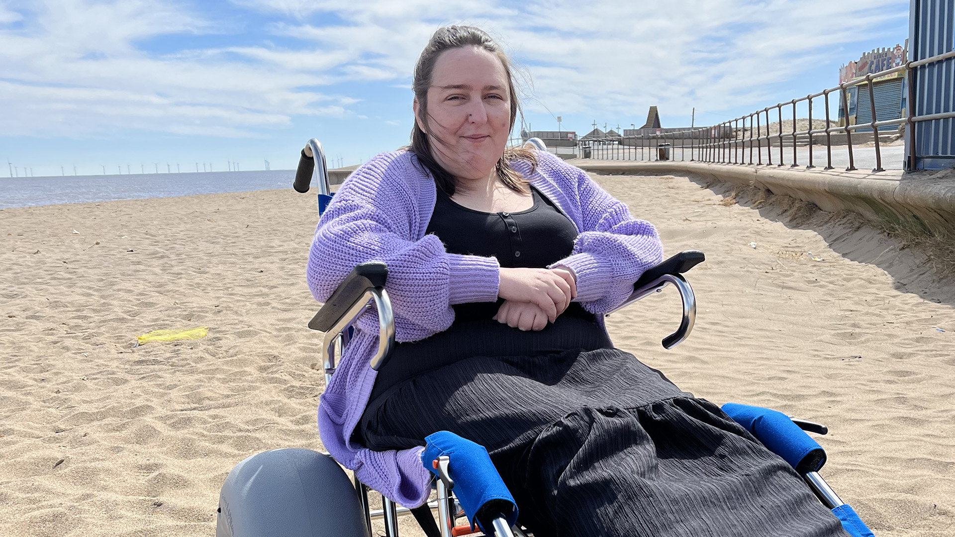 King Charles footpath beach wheelchair