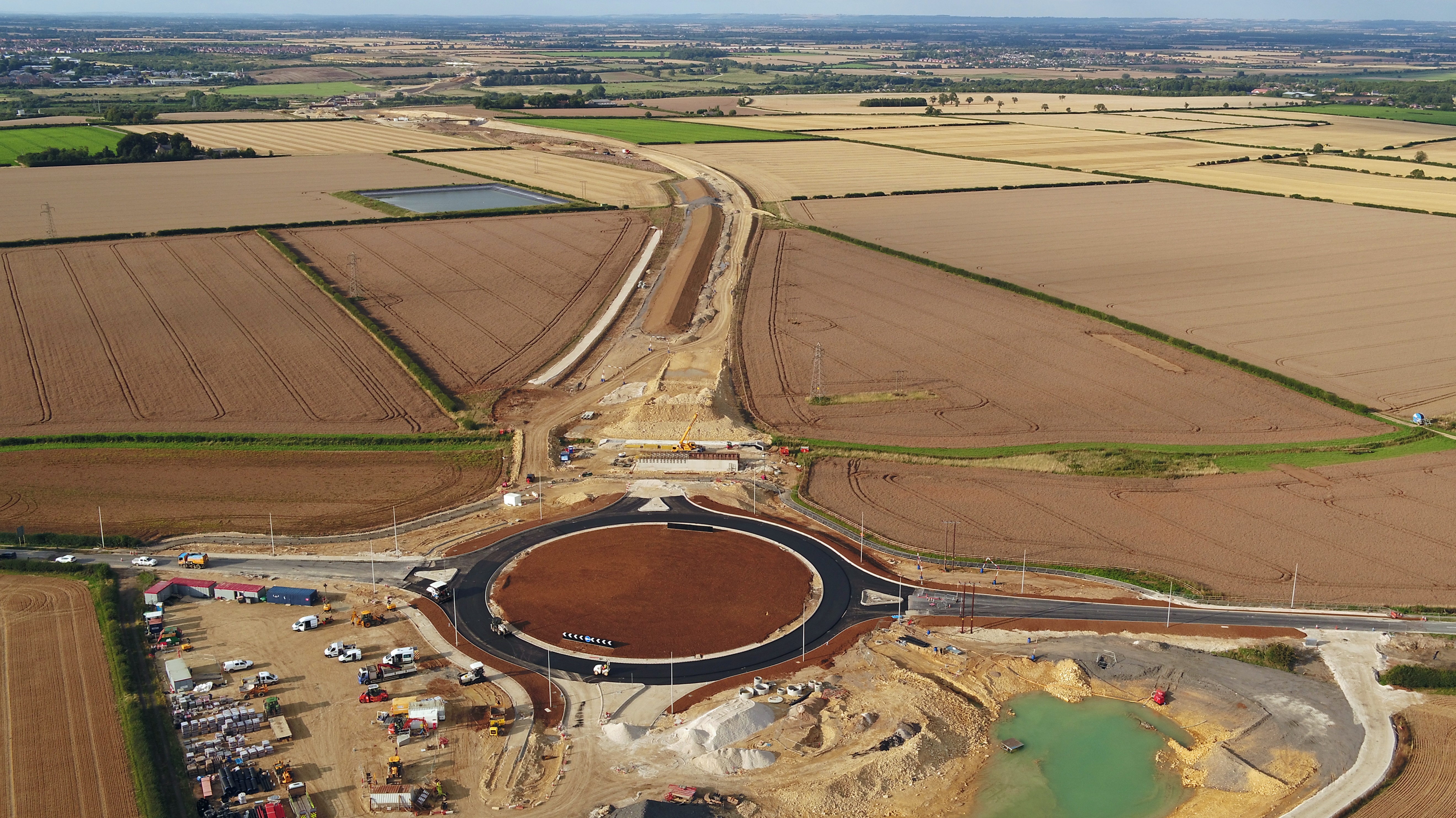 LEB Branston roundabout from above