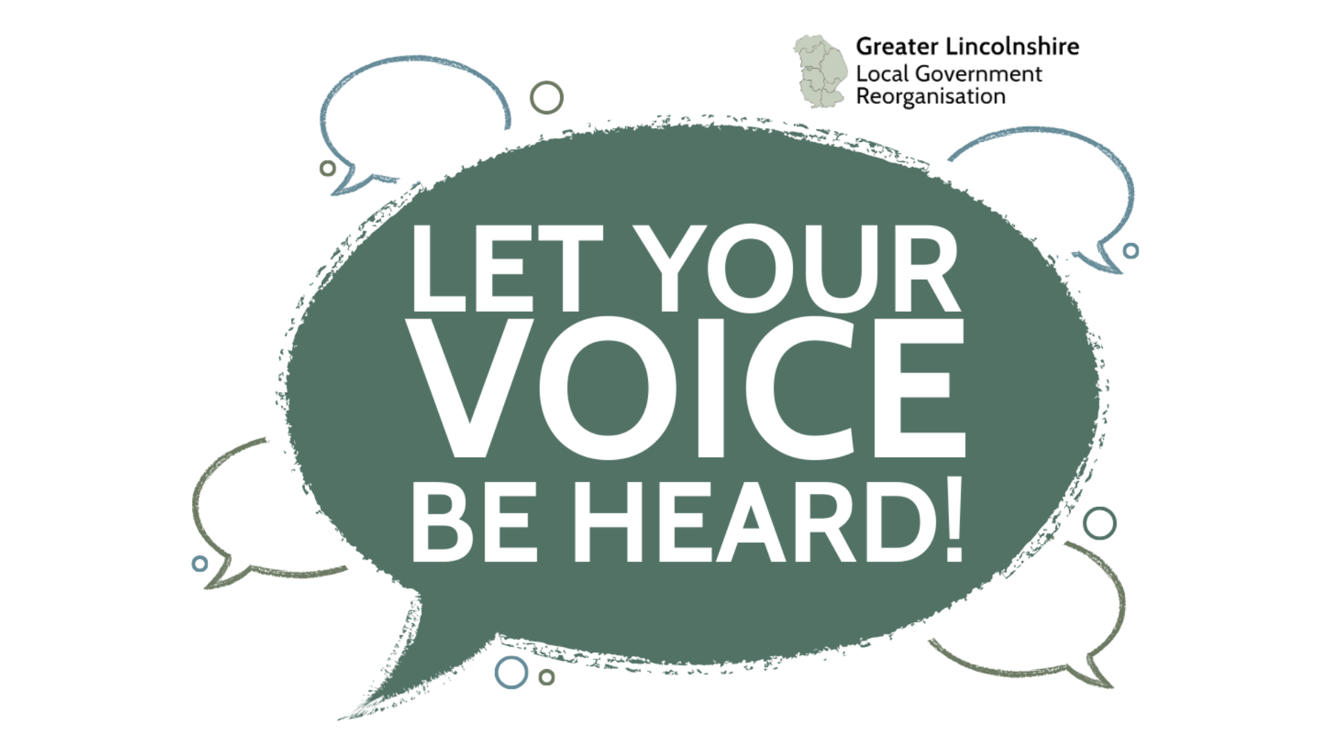 Let your voice be heard consultation graphic