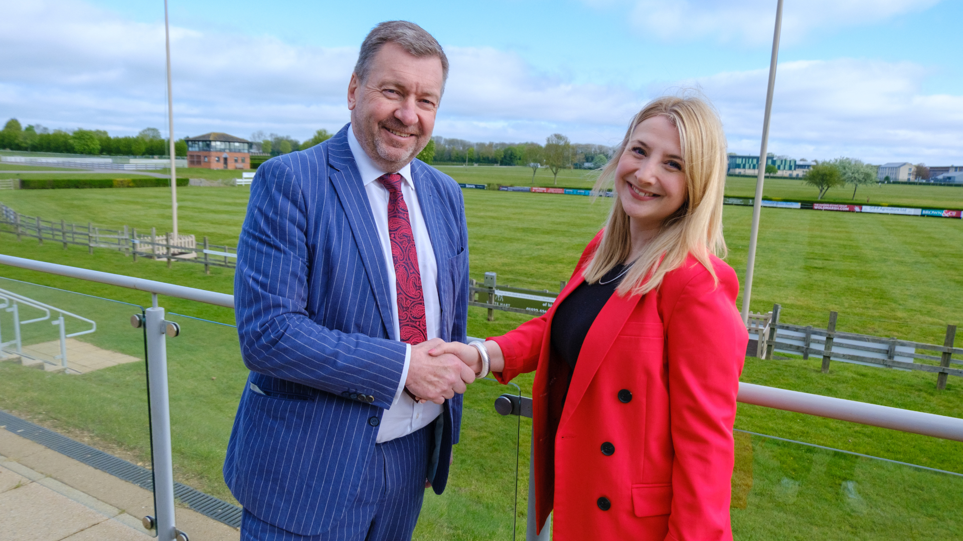 Councillor Sean Matthews and Charlotte Powell