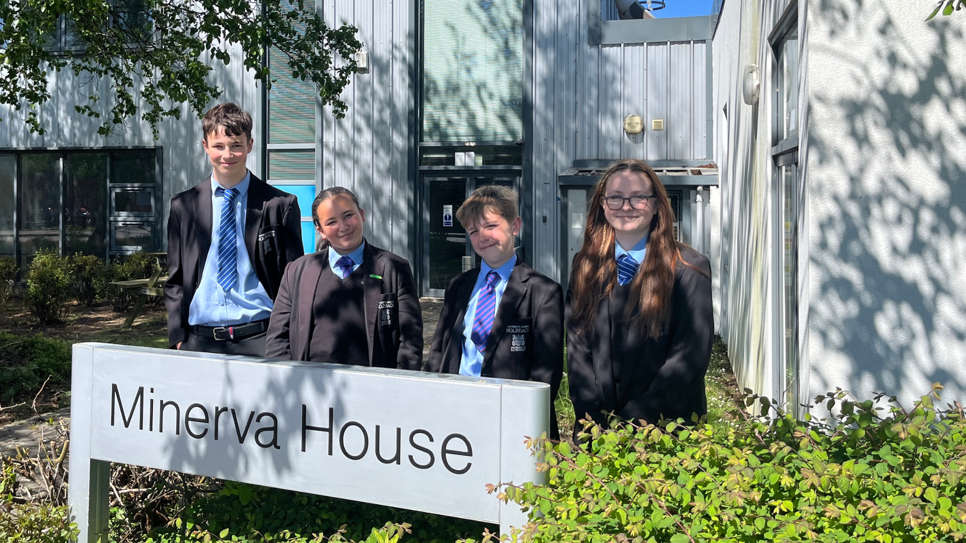 Young people from University Academy Holbeach at Minerva House